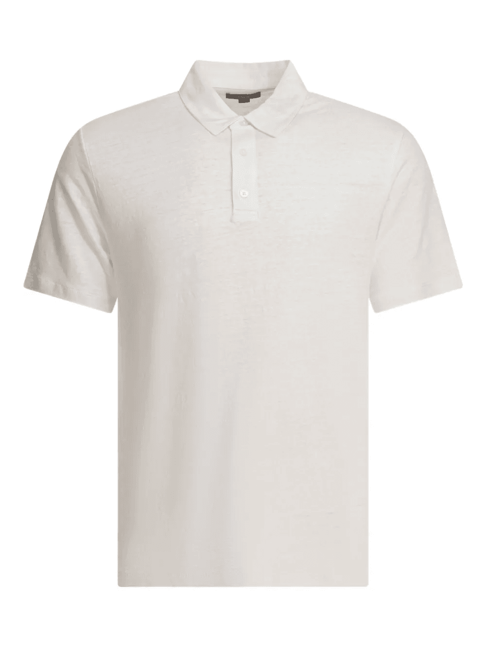 linen short-sleeve polo shirt - Image 1