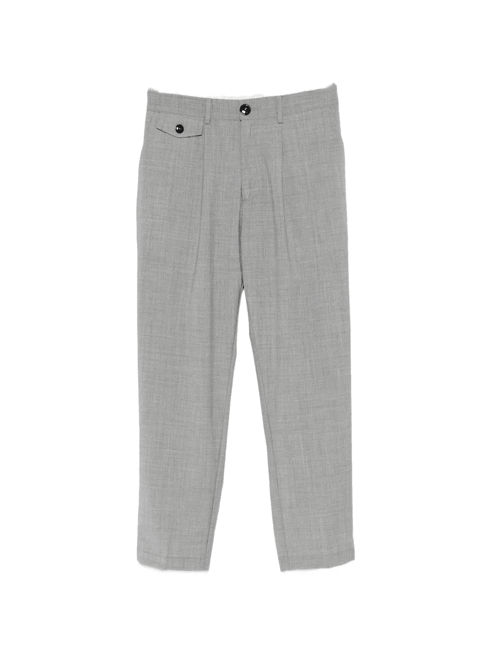 pressed-crease flap-pocket trousers - Image 1