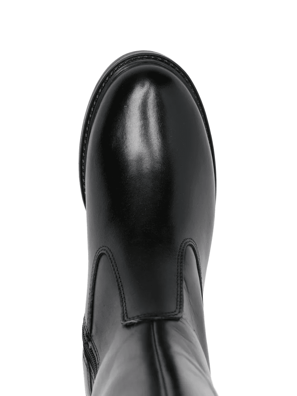 zip calf leather boots - Image 1