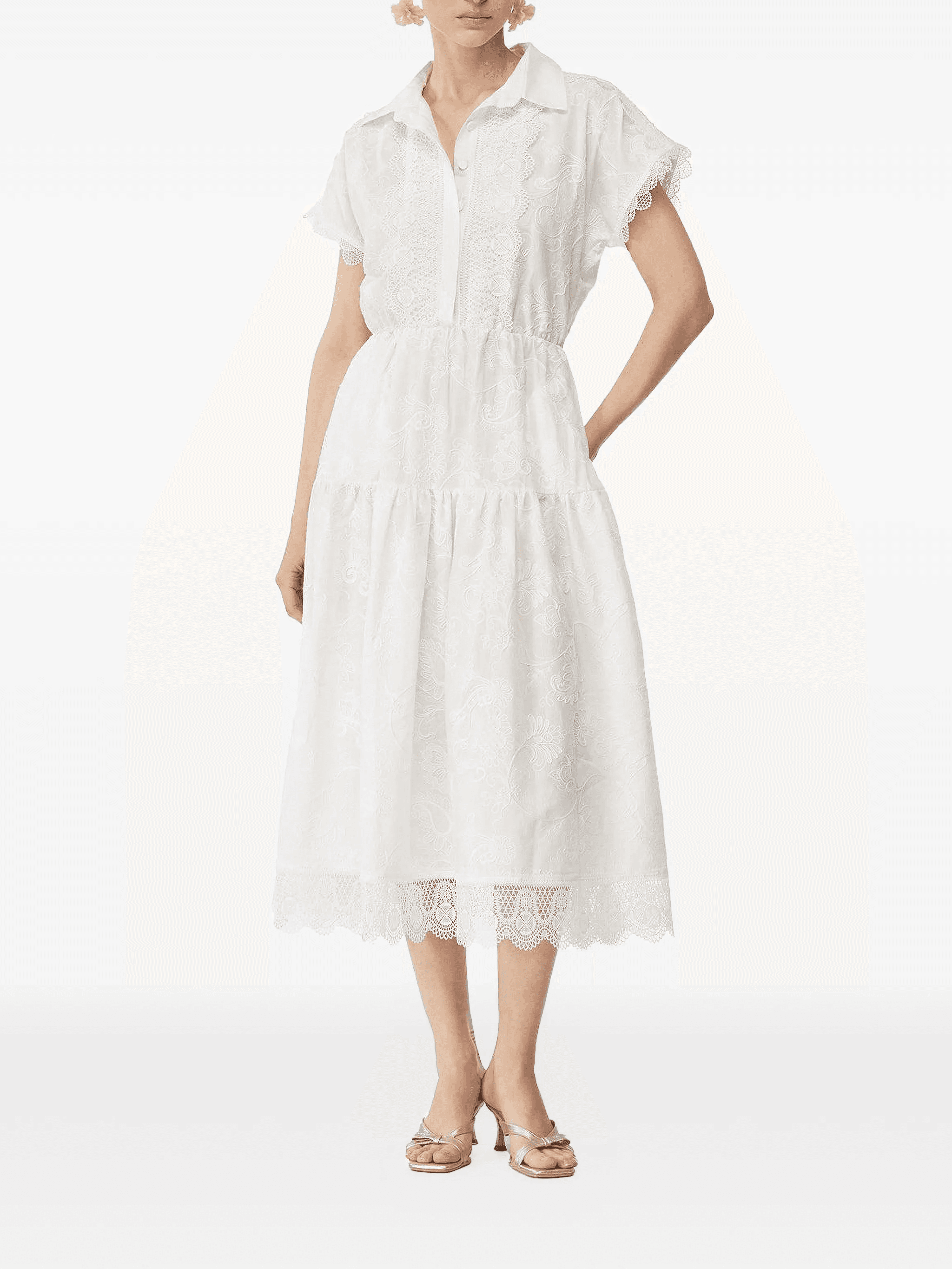 Aura lace tiered dress - Image 1