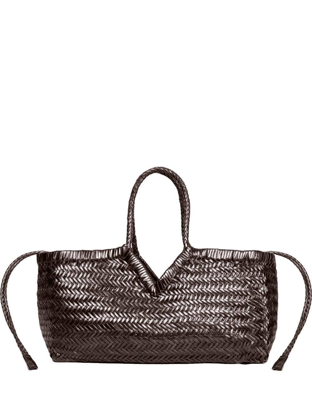 Tyde woven leather tote bag - Image 1
