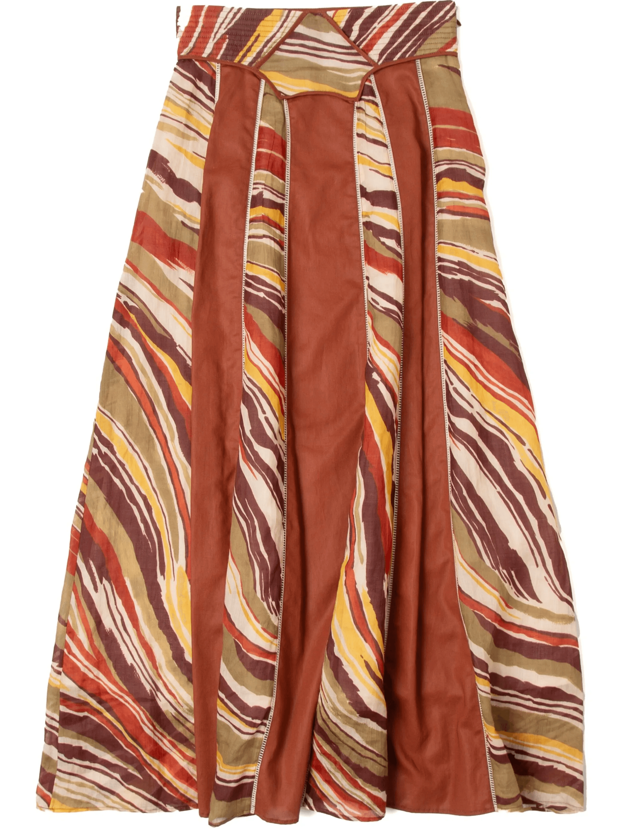 abstract-pattern midi skirt - Image 1