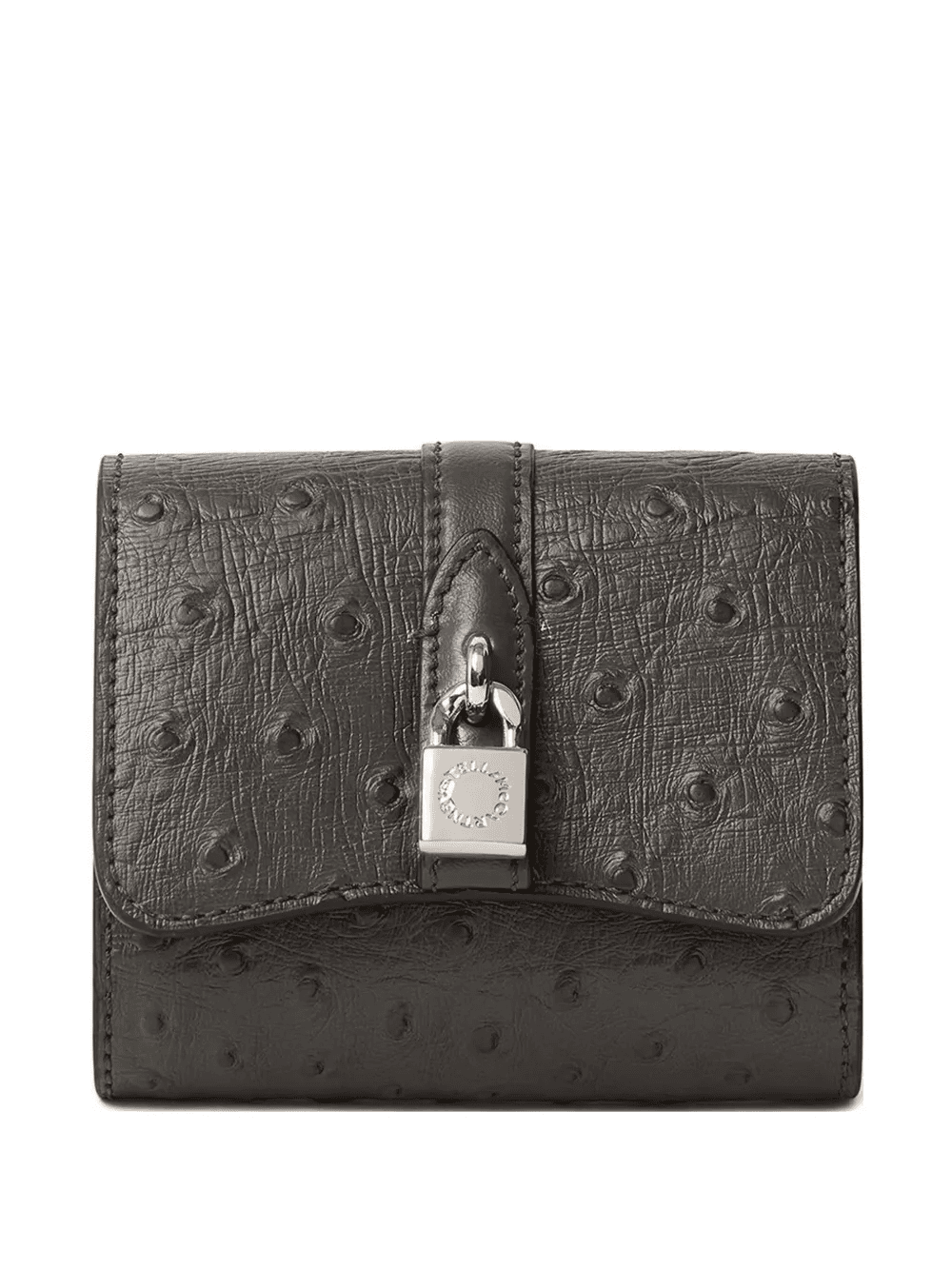 Ryder padlock-detail textured bi-fold wallet - Image 1