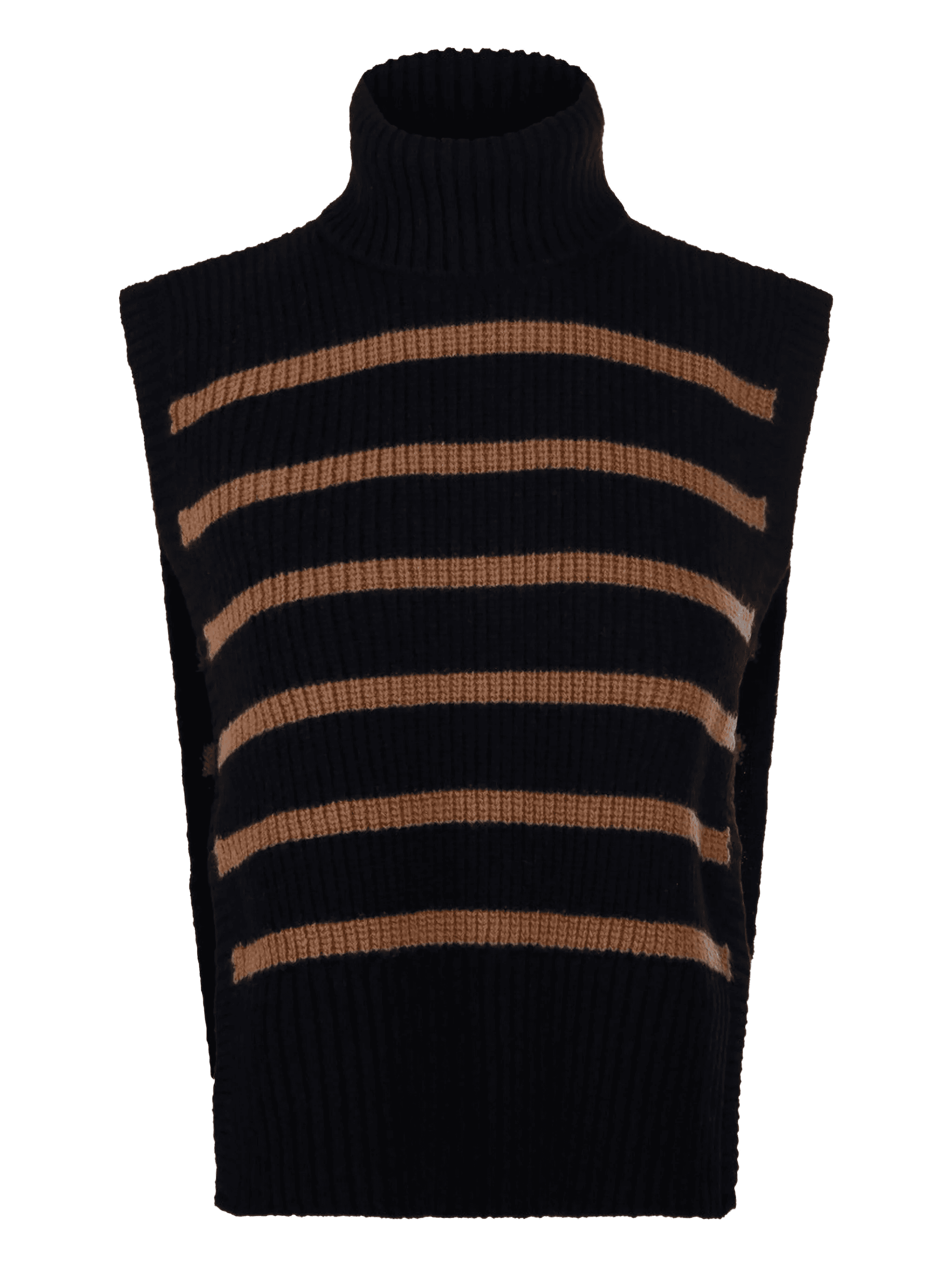 turtleneck striped vest - Image 1