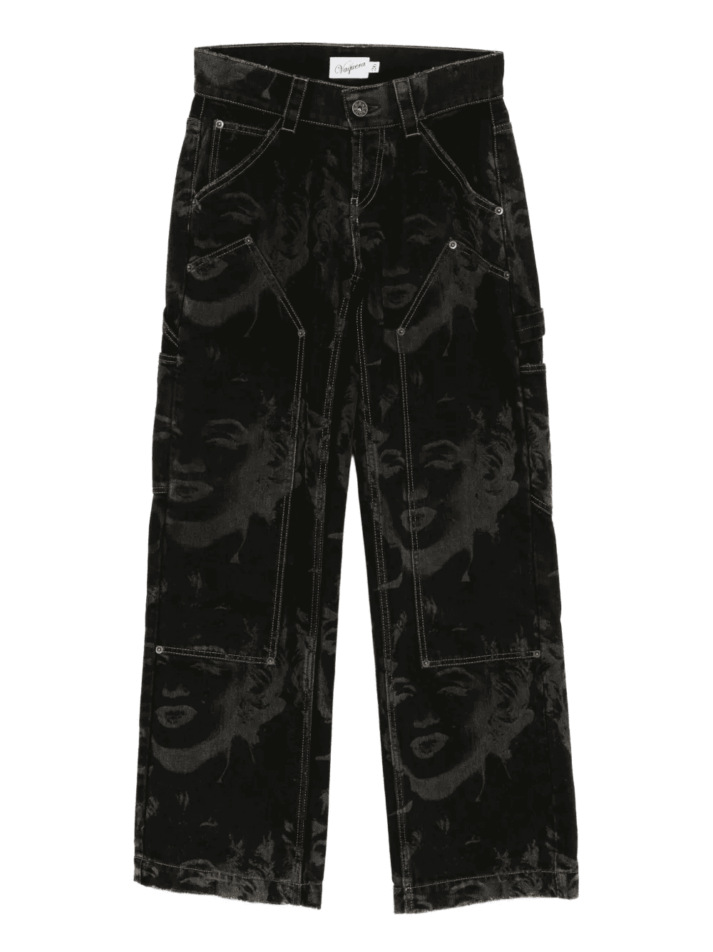 all-over graphic print jeans - Image 1
