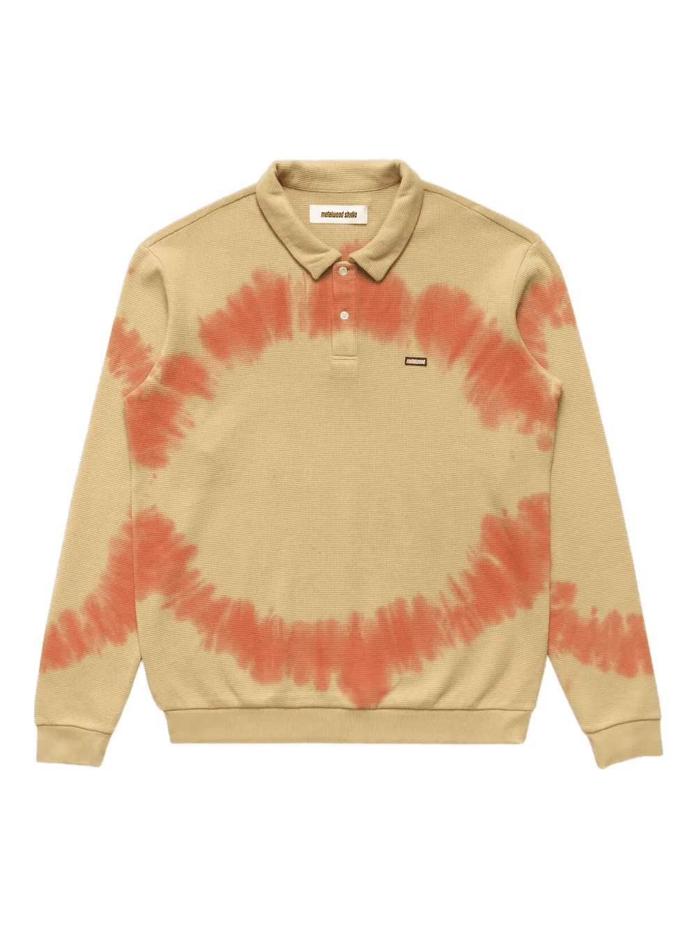 printed logo-patch polo shirt - Image 1