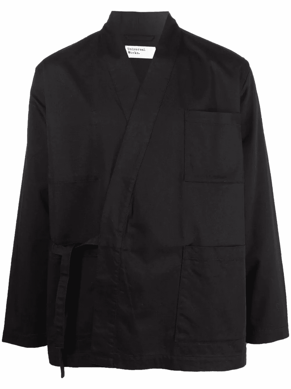 wrap-style cotton jacket - Image 1