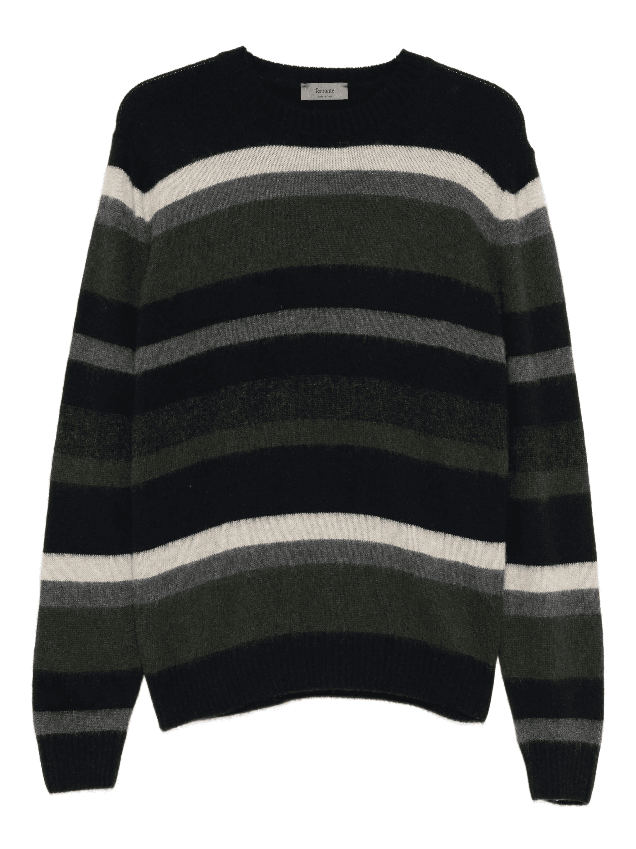 striped crew-neck sweater - Image 1