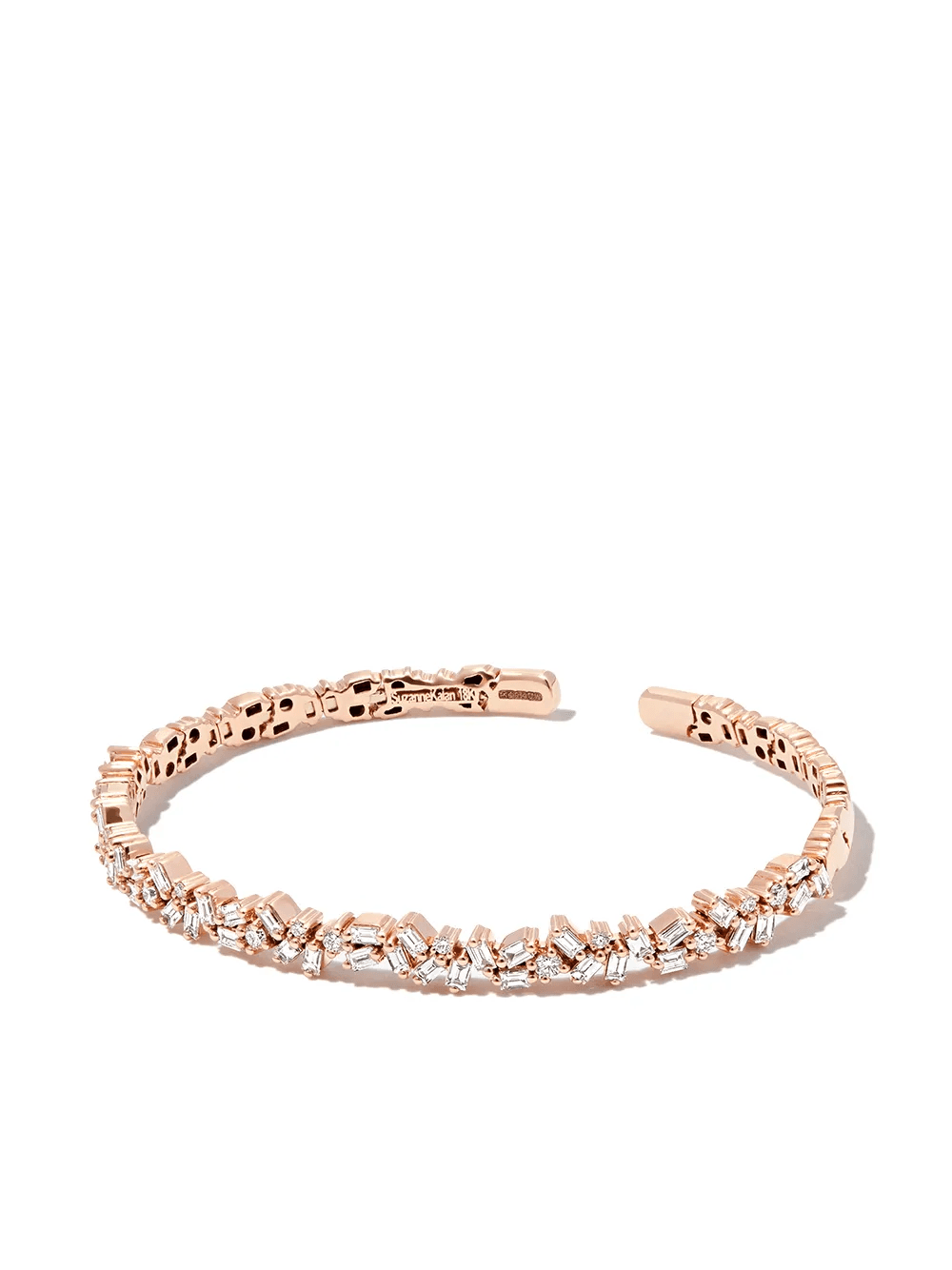 18kt yellow gold diamond tennis bracelet - Image 1