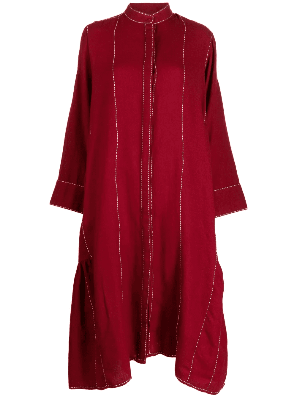 button-up wool midi dress - Image 1