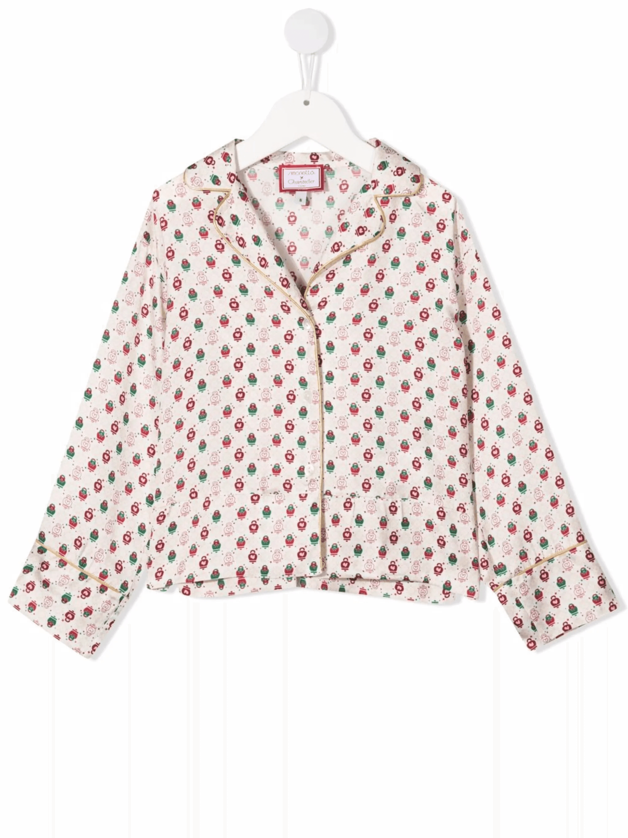 embroidered button-down shirt - Image 1