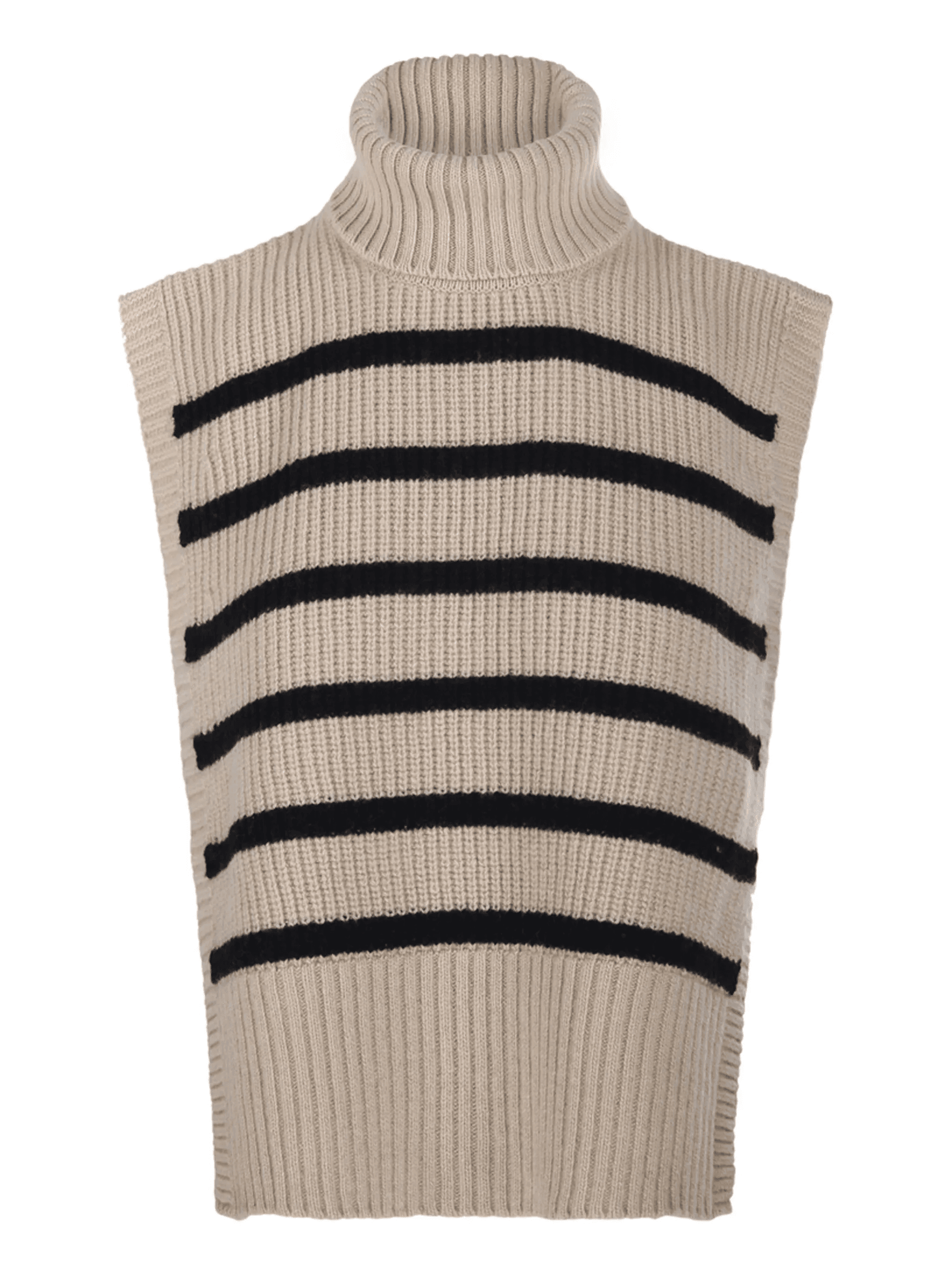 turtleneck striped vest - Image 1