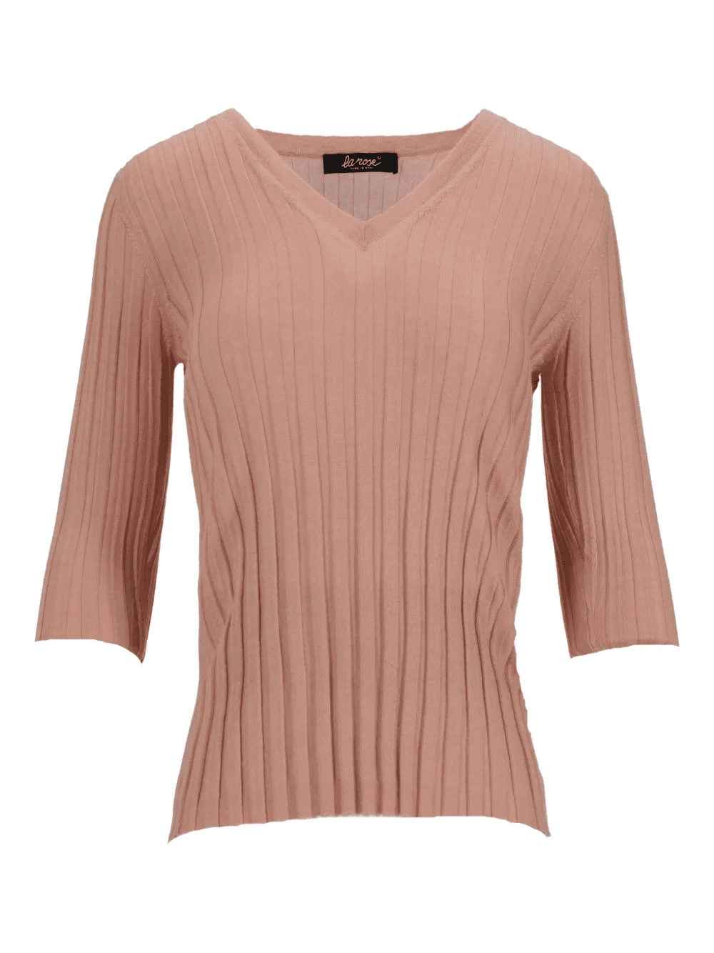 V-neck ribbed sweater - Image 1