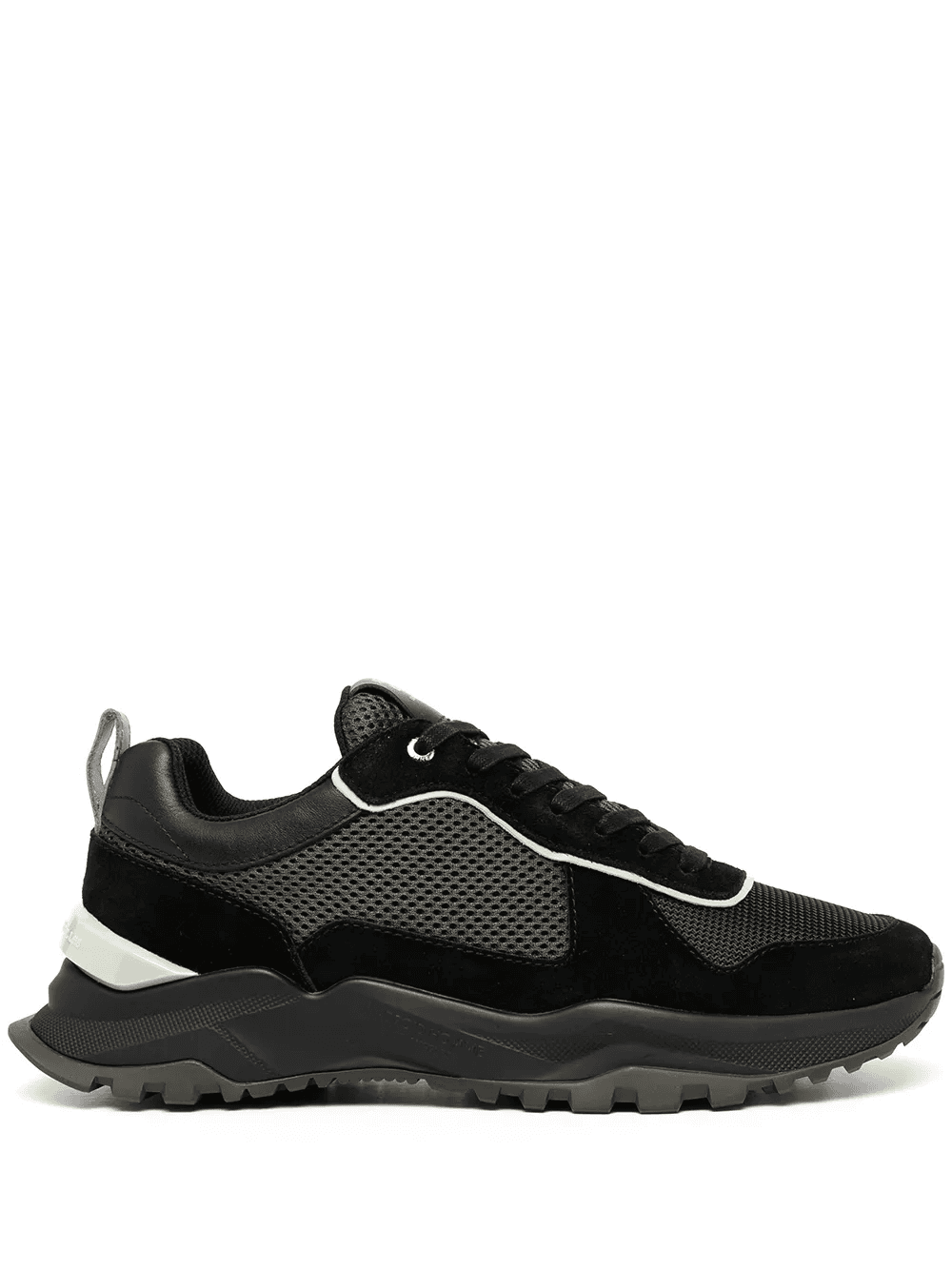 panelled low-top sneakers - Image 1