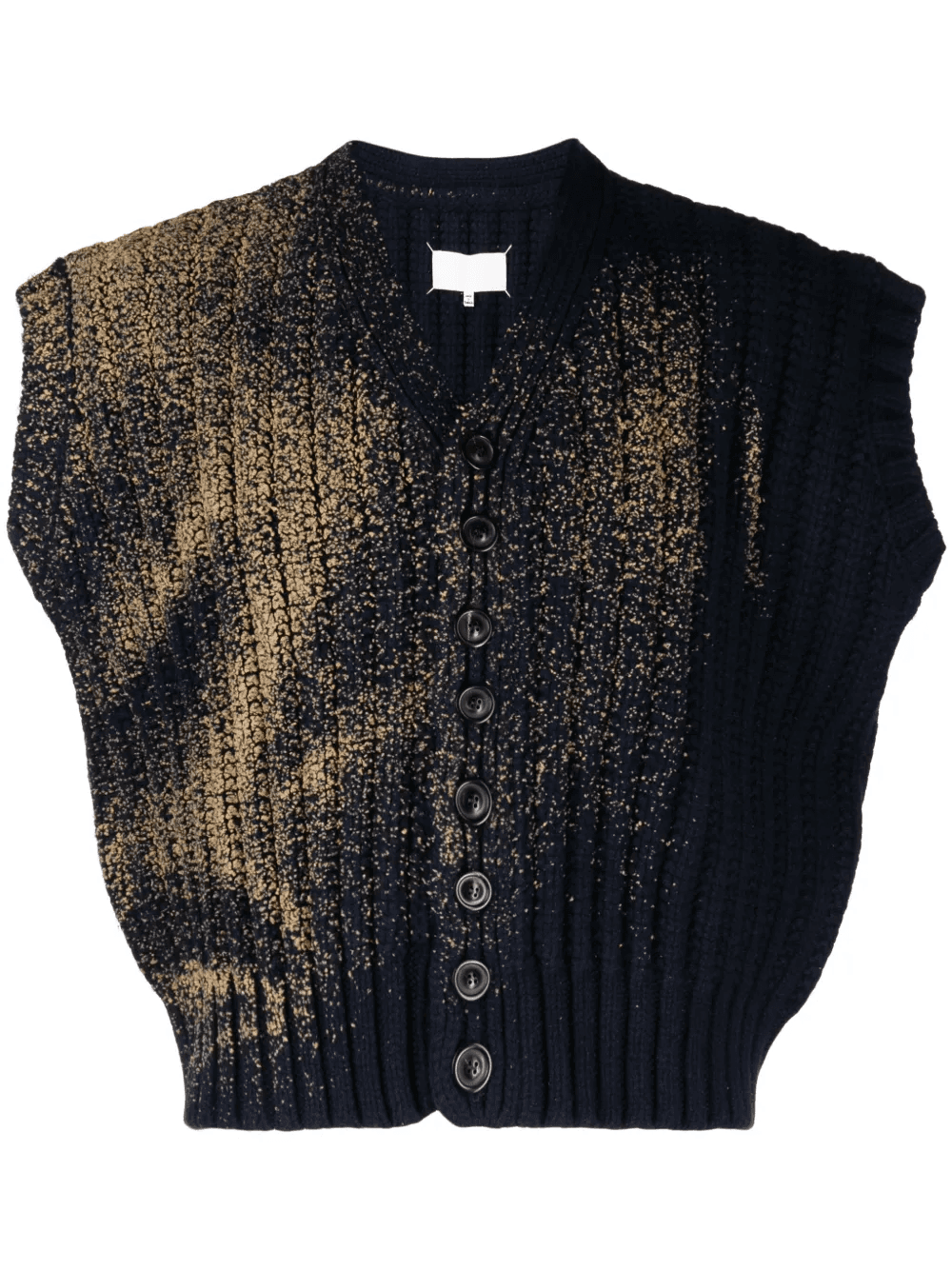 Sandstorm contrasting-trim V-neck cardigan - Image 1