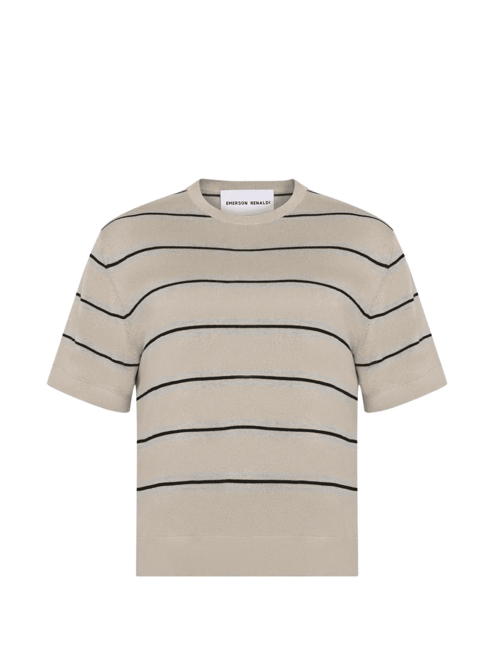 crew-neck striped T-shirt - Image 1