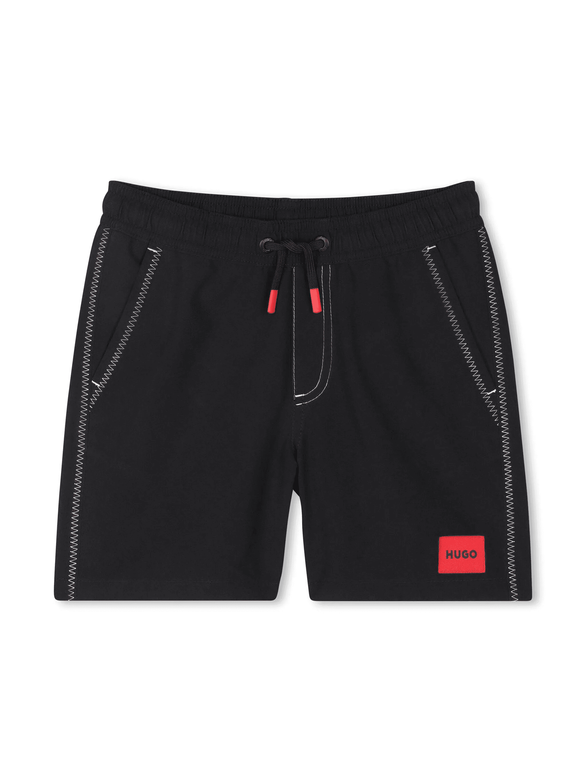logo-patch swim shorts - Image 1