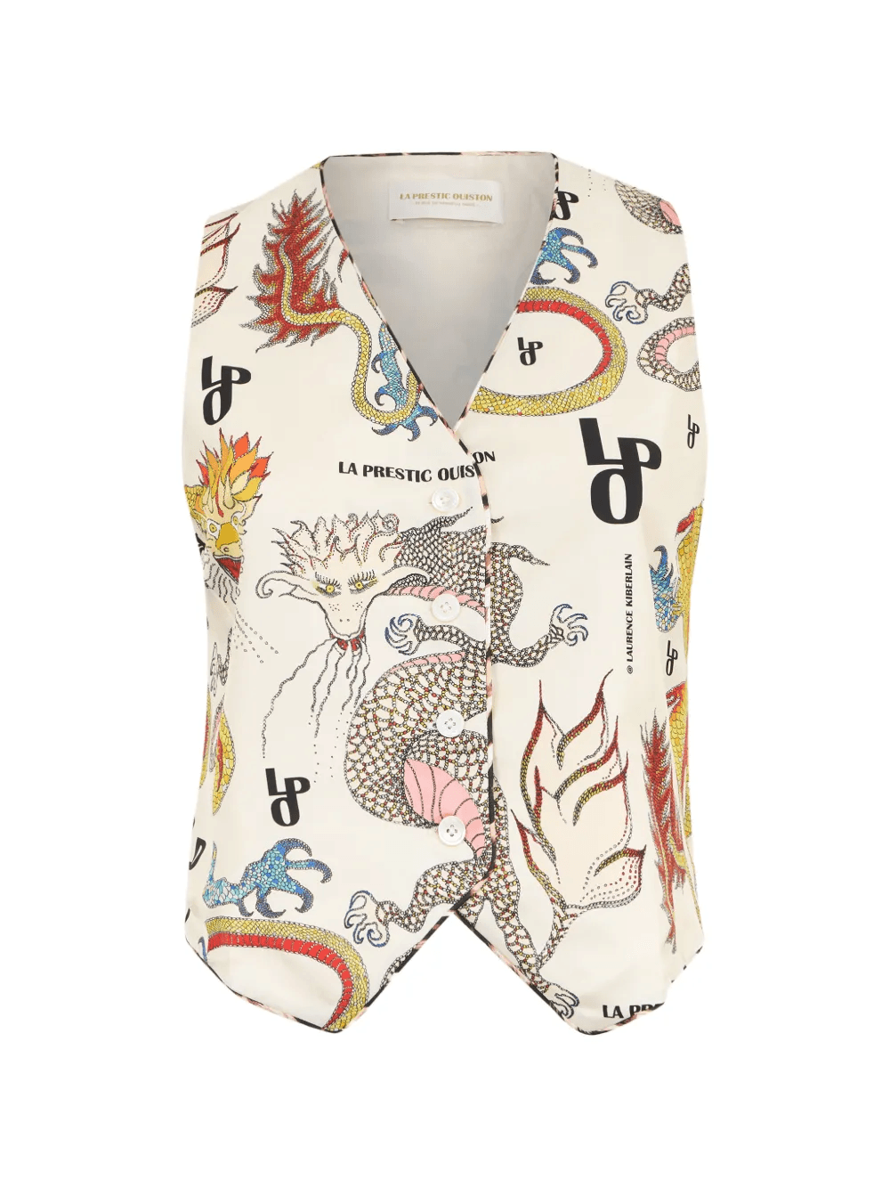 Lauren dragons-print gilet - Image 1