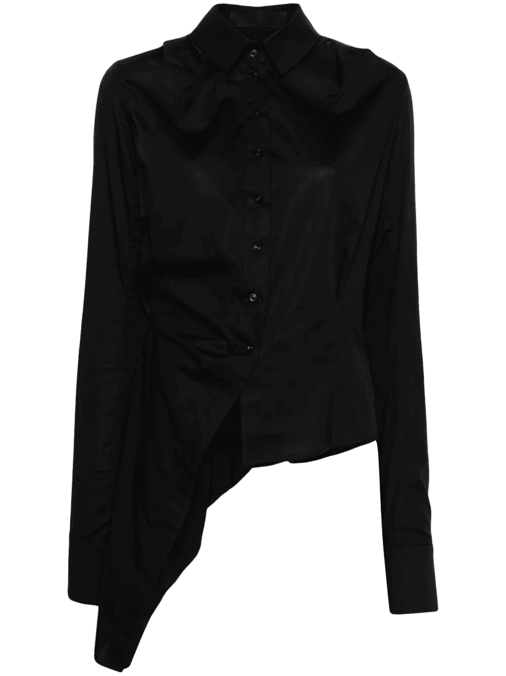 asymmetric poplin shirt - Image 1