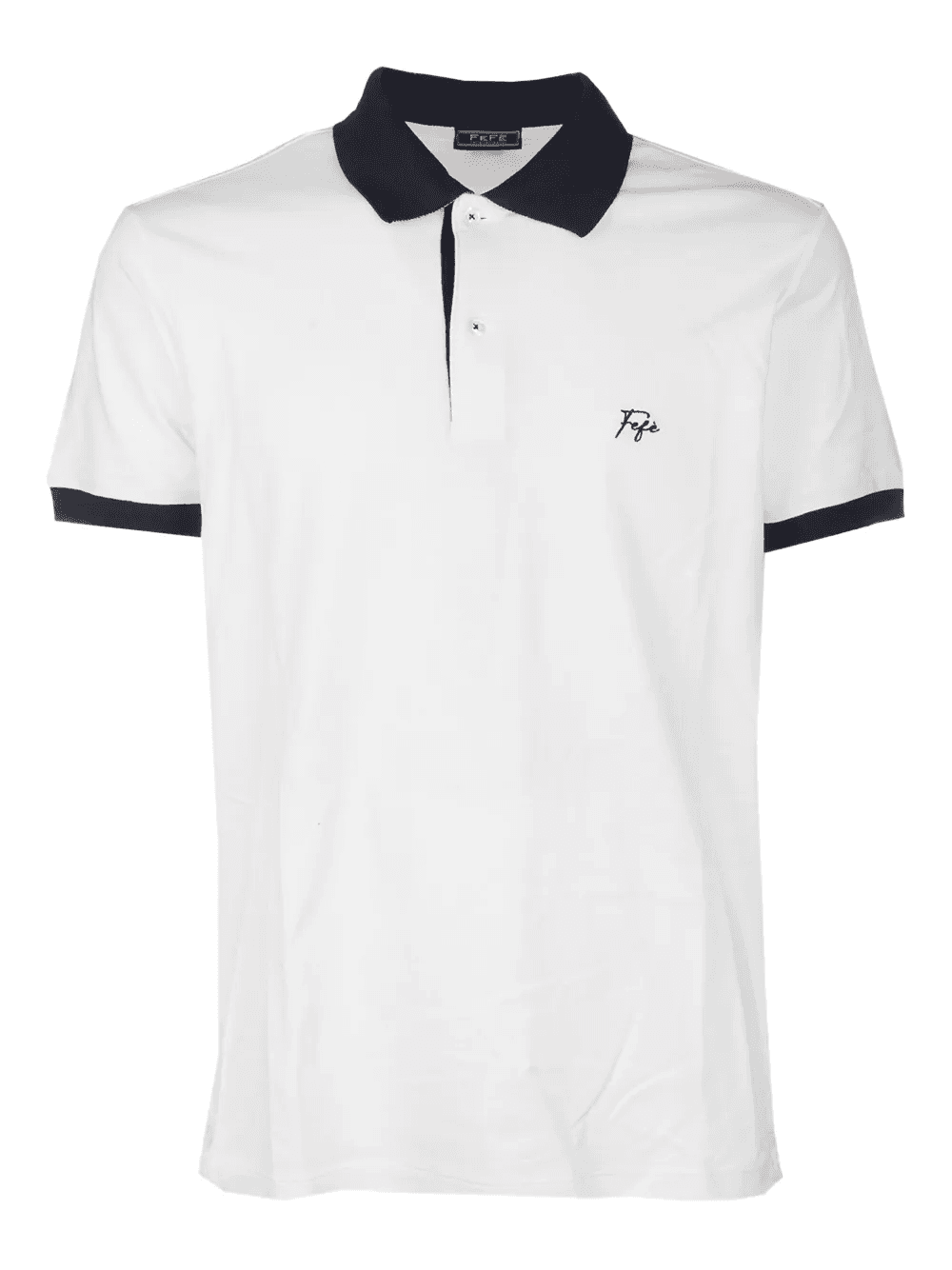 contrast-collar polo shirt - Image 1