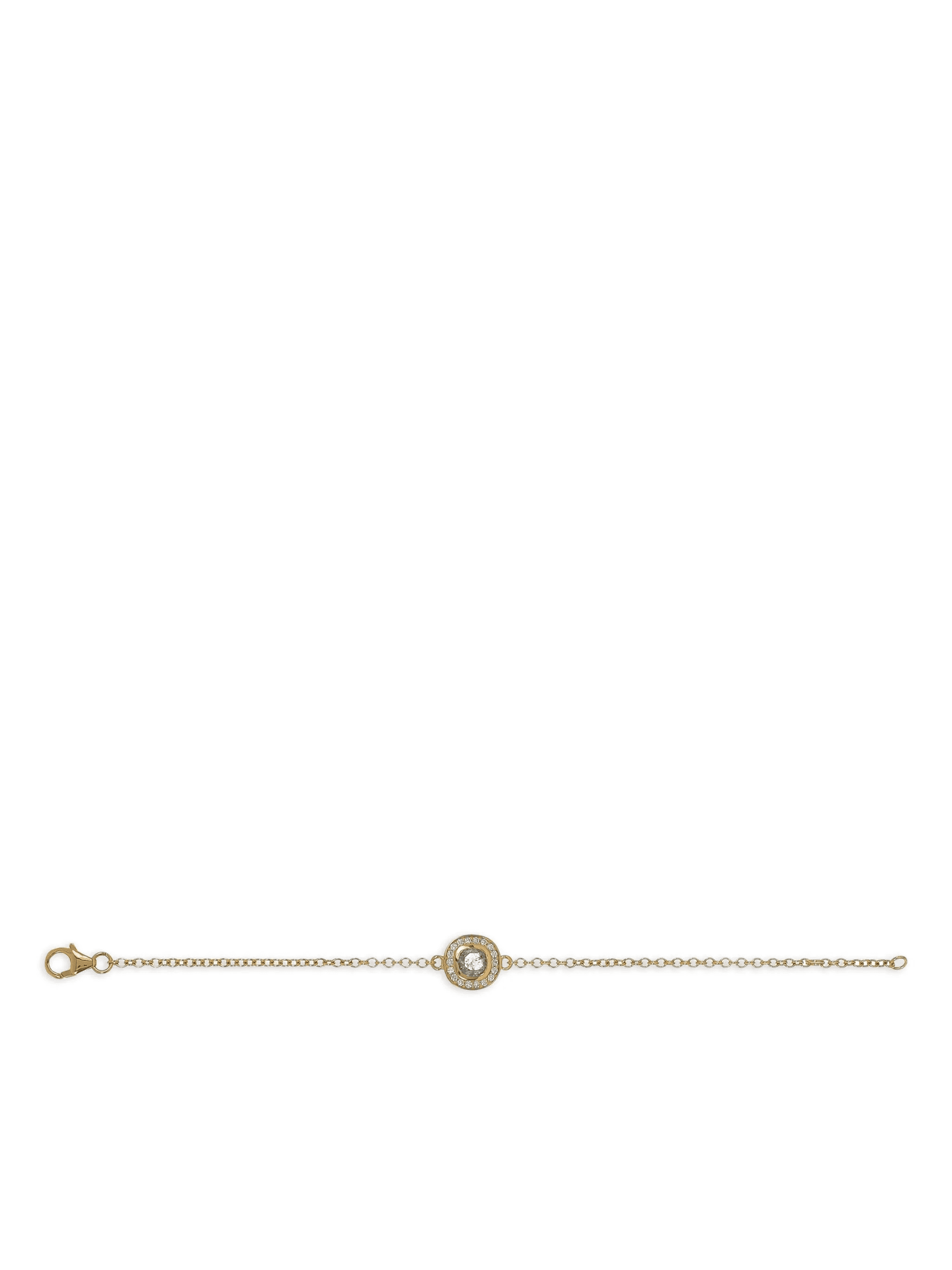 18K yellow gold The Thinny diamond bracelet - Image 1