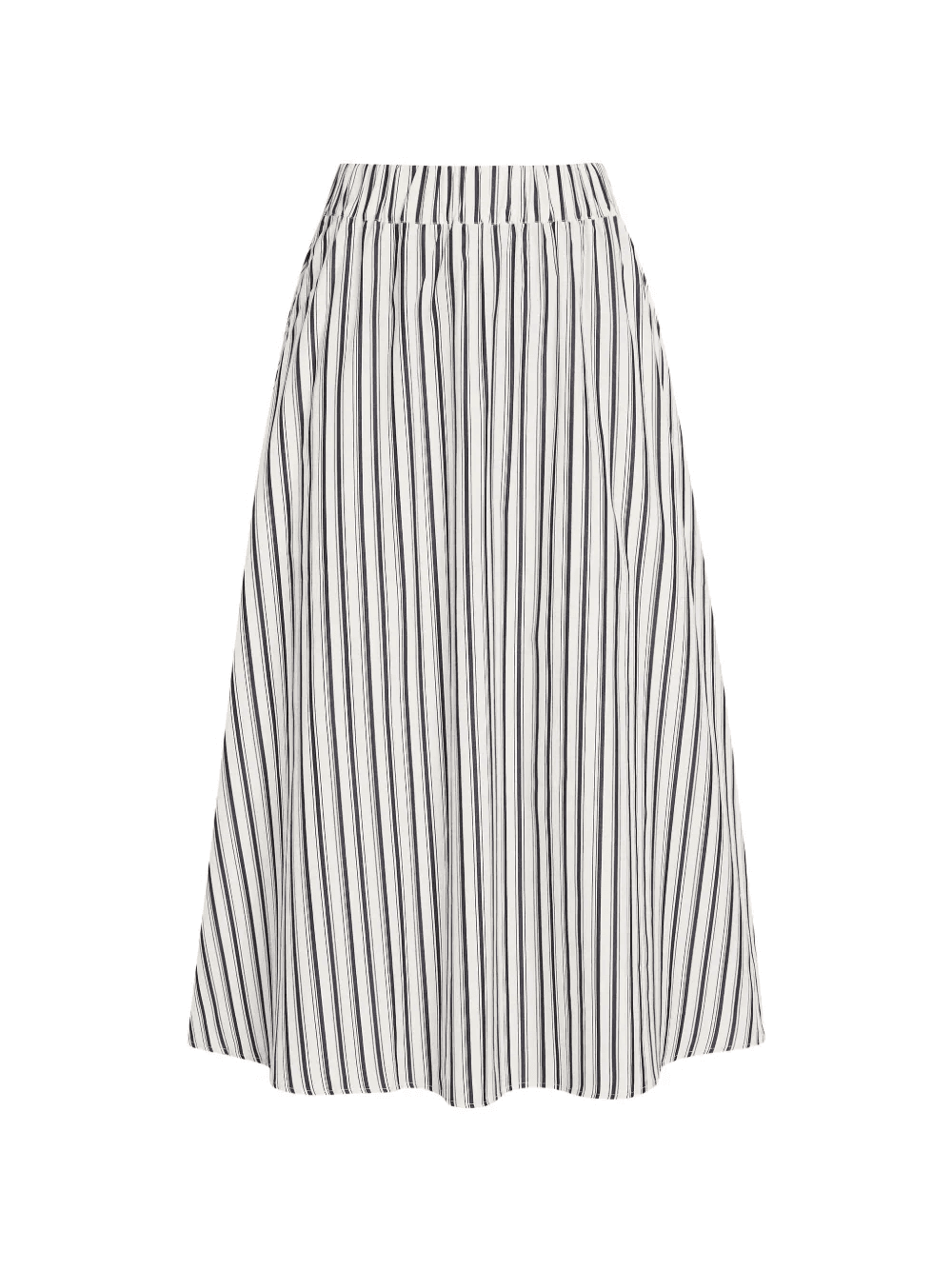 striped cotton midi skirt - Image 1