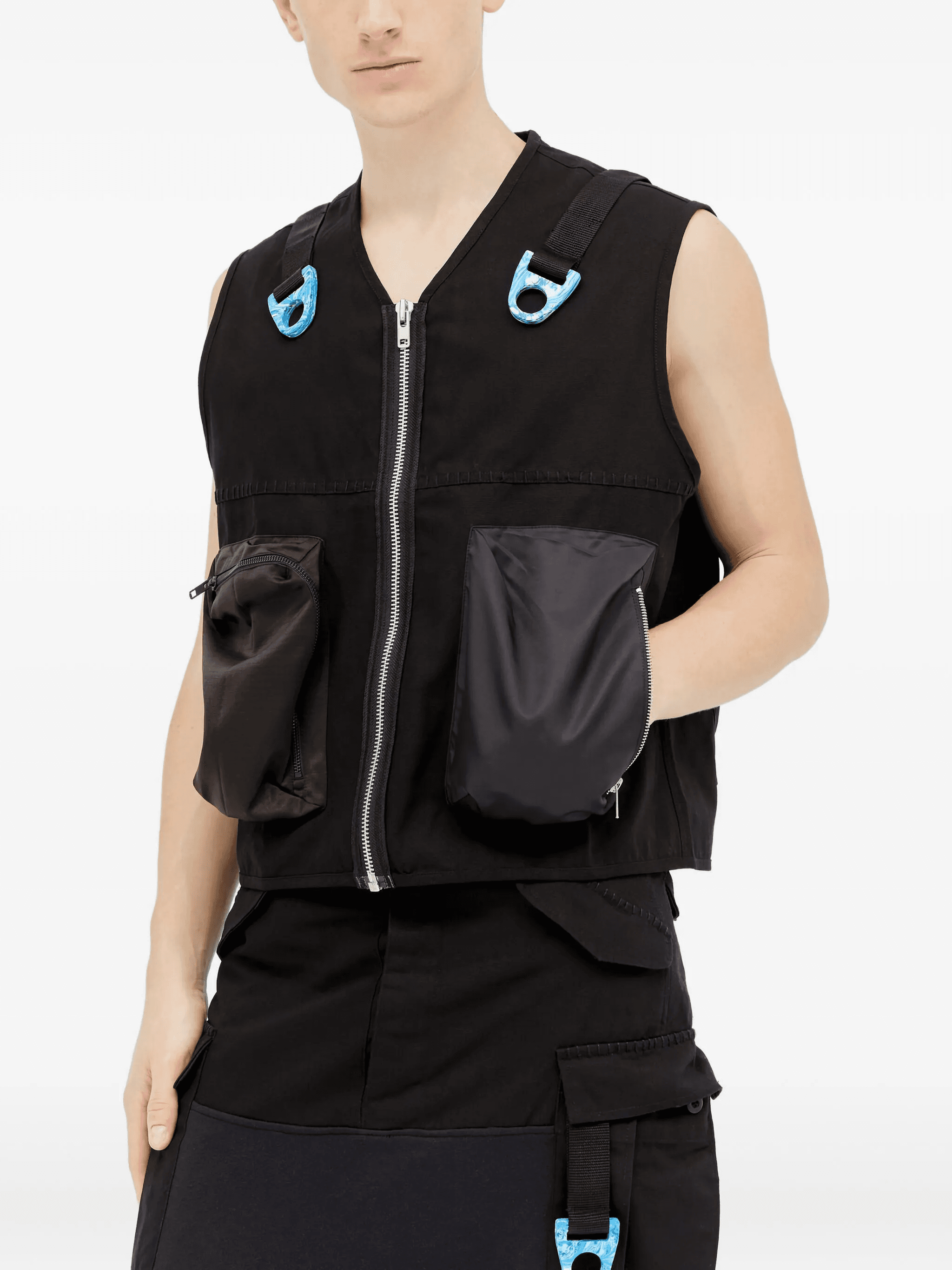 ring-detail utility vest - Image 1