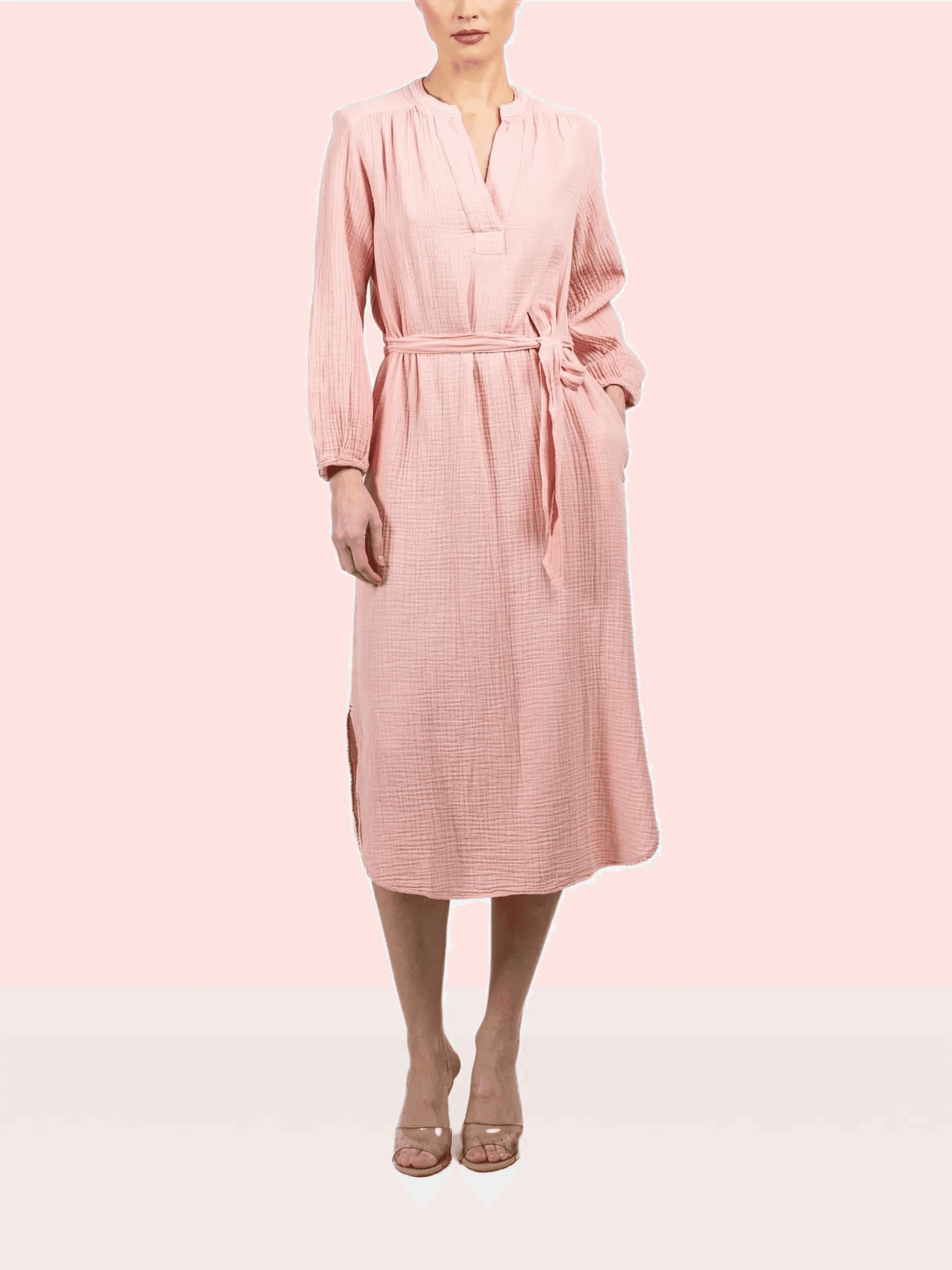 Josephine tie-waist midi dress - Image 1