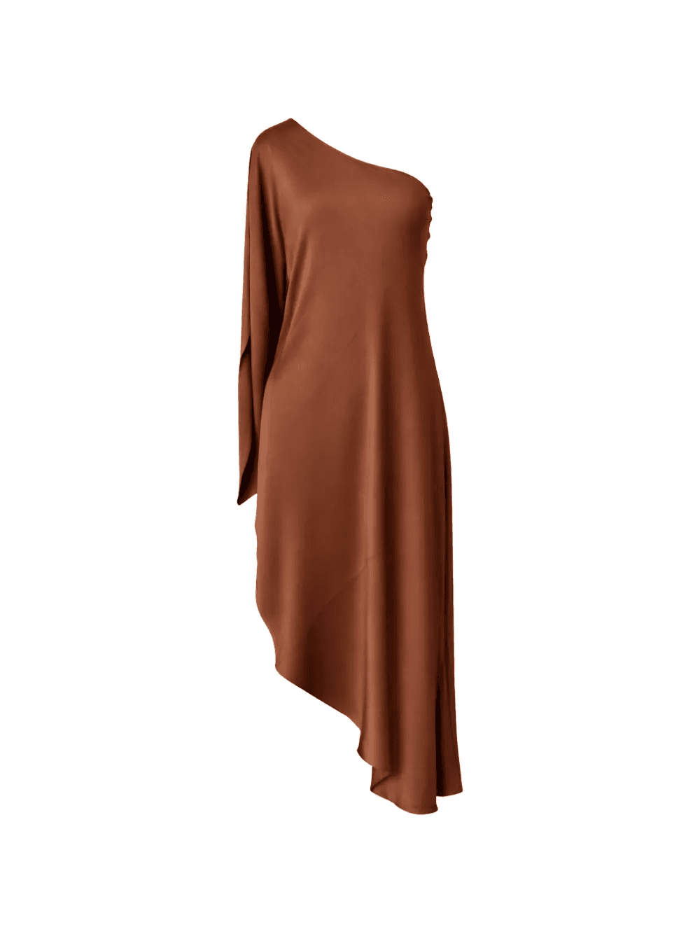 one-shoulder asymmetric dress - Image 1