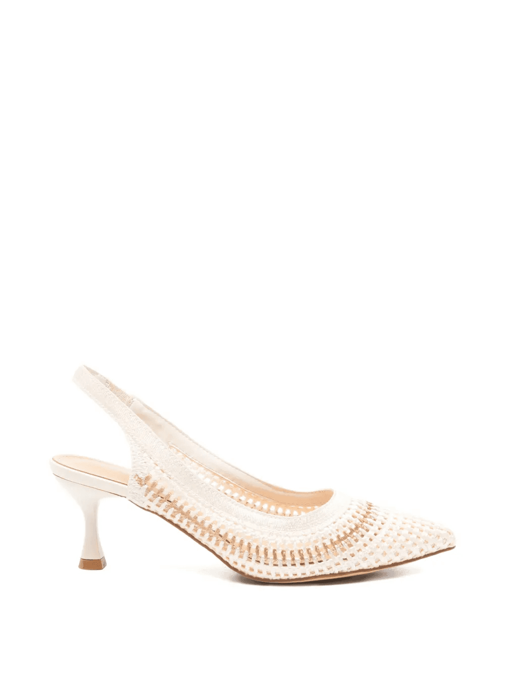 woven point-toe pumps - Image 1