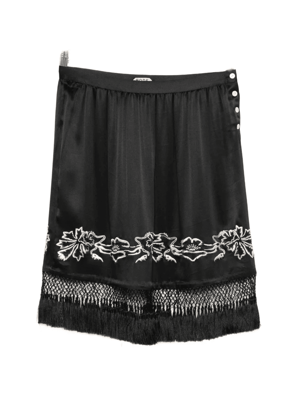 Phantasm fringed-trim embroidered mini skirt - Image 1