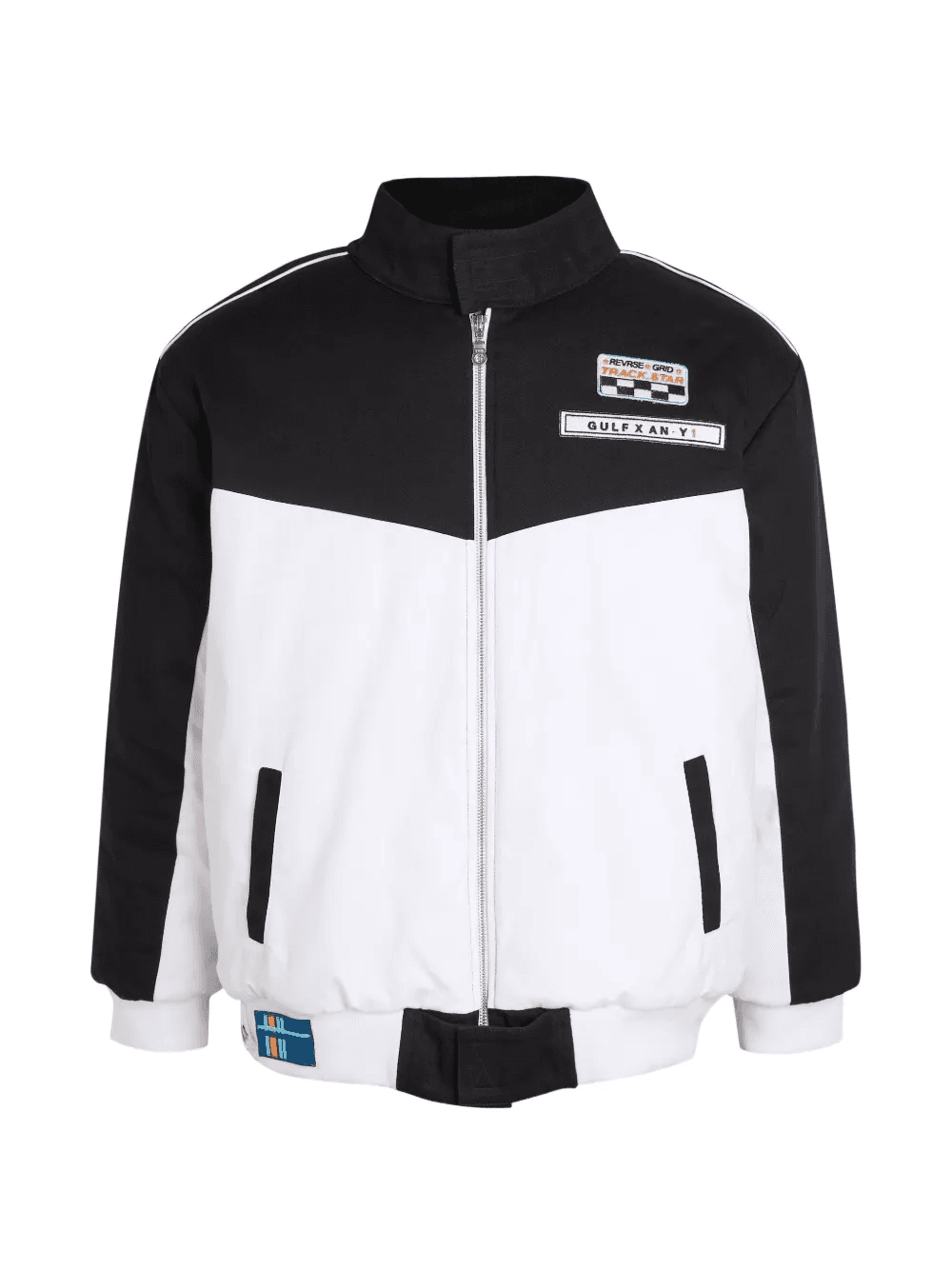 logo-patch bomber jacket - Image 1