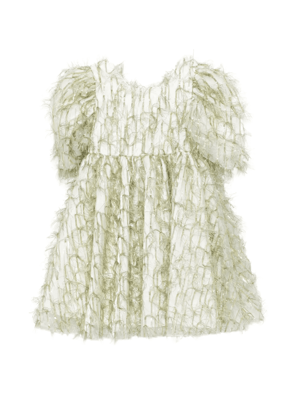 puff-sleeve dress - Image 1