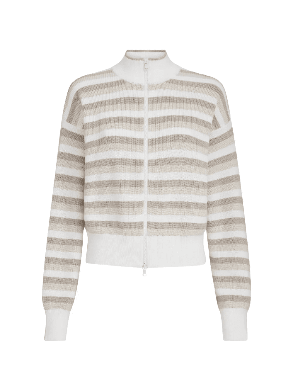 ribbed striped cardigan - Image 1