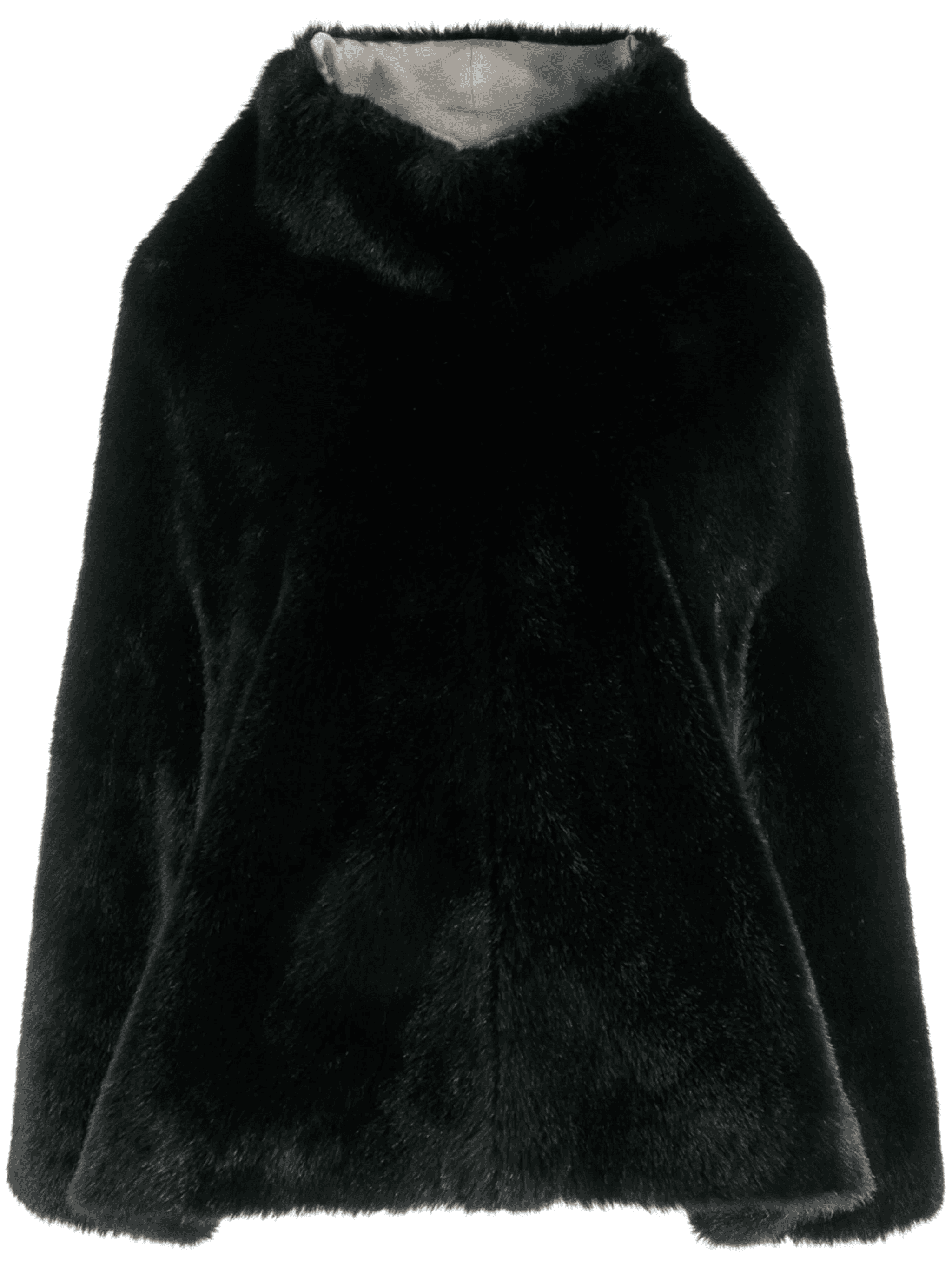 faux-fur overhead cape - Image 1