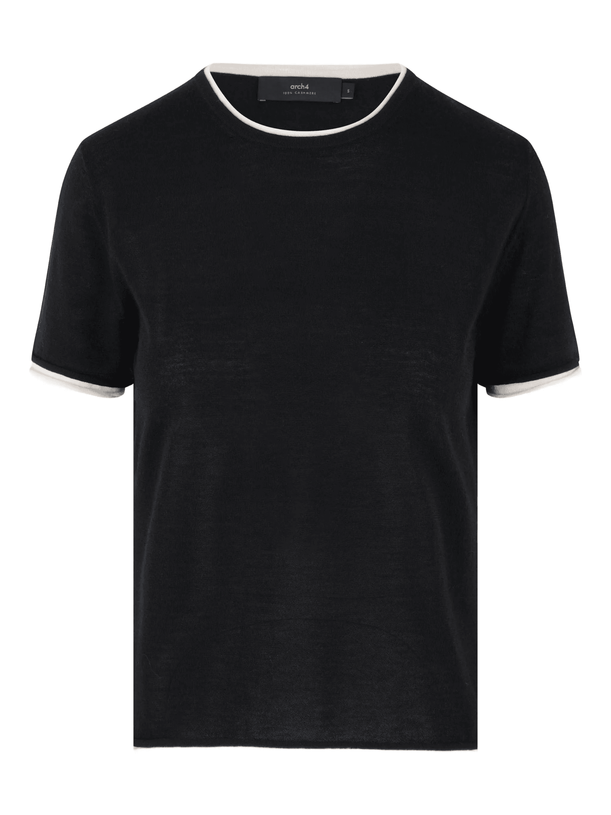 contrasting-edges short-sleeve T-shirt - Image 1