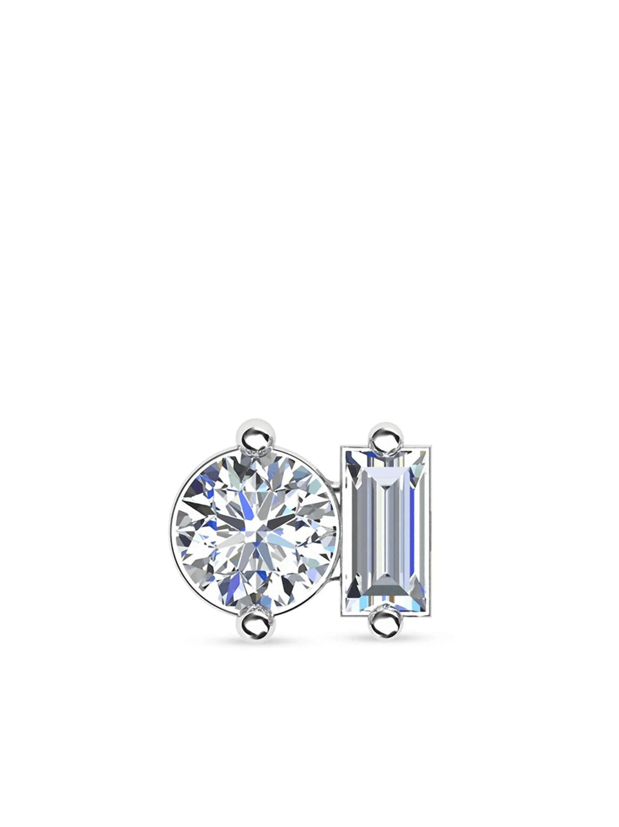 18kt white gold AMALFI diamond stud - Image 1