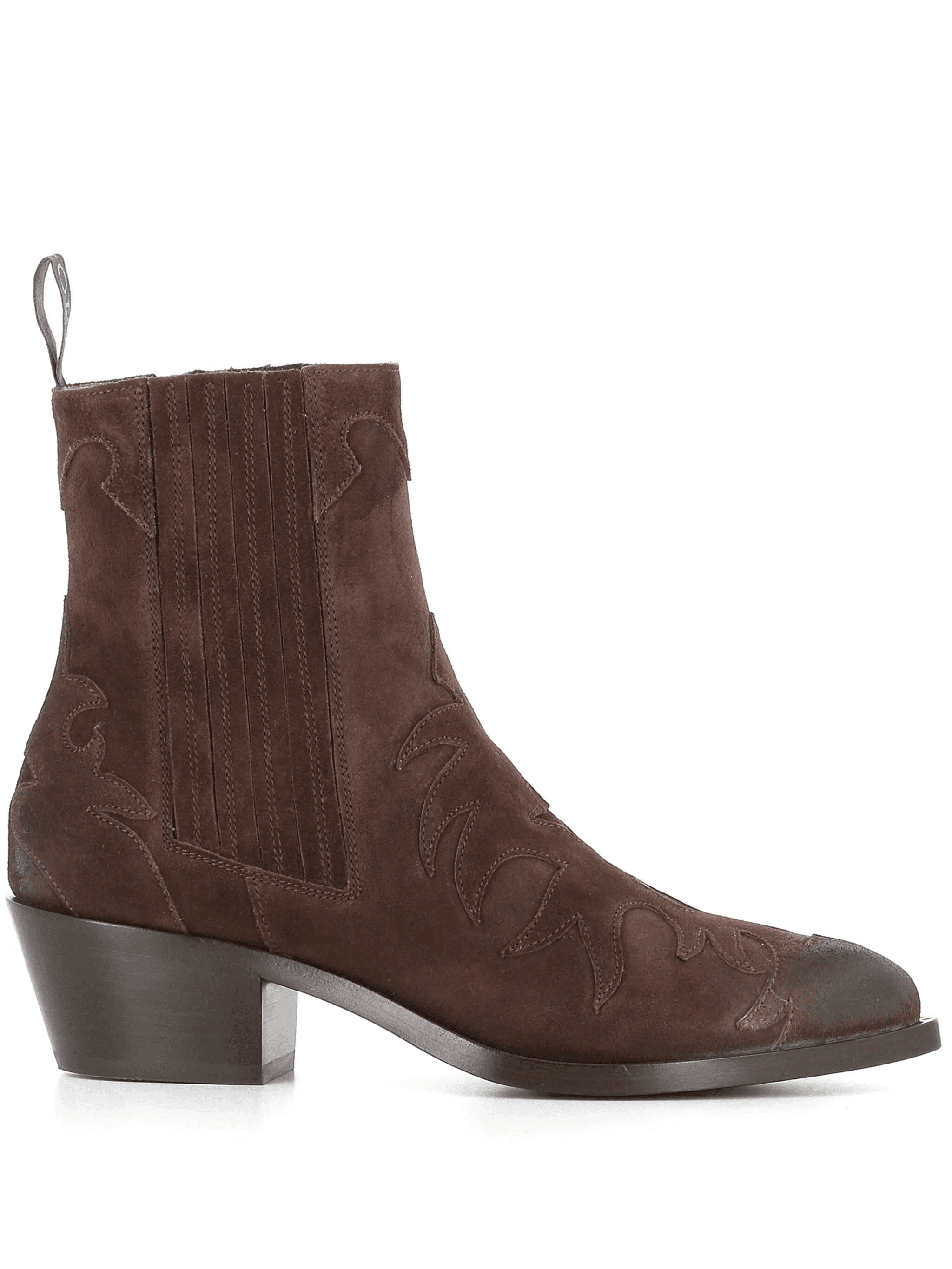 45mm western suede cowboy boots - Image 1