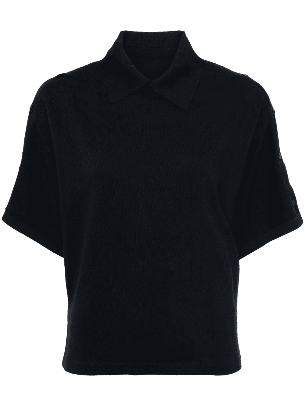 asymmetric cotton polo shirt - Image 1