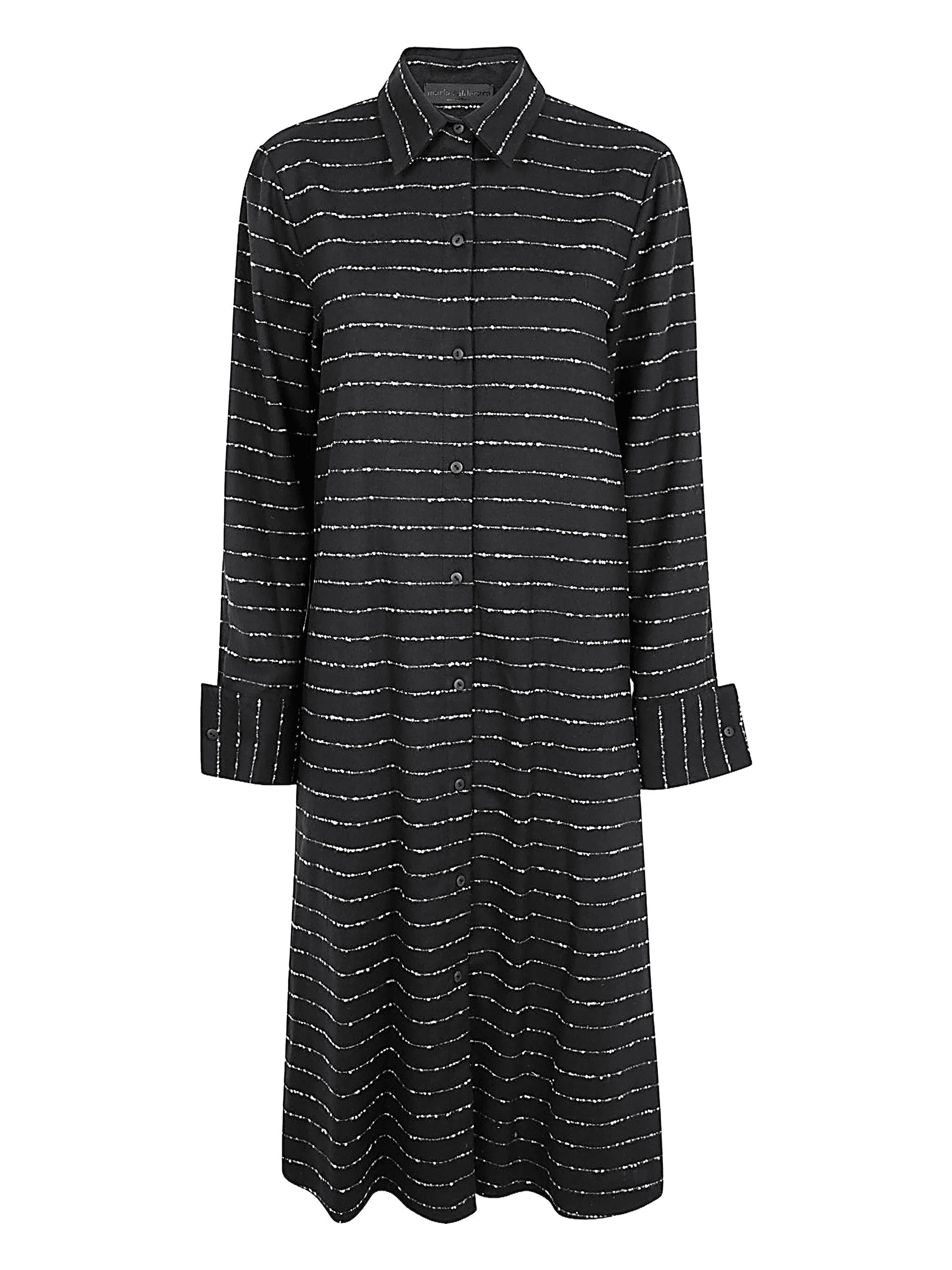 buttoned striped dress - Image 1