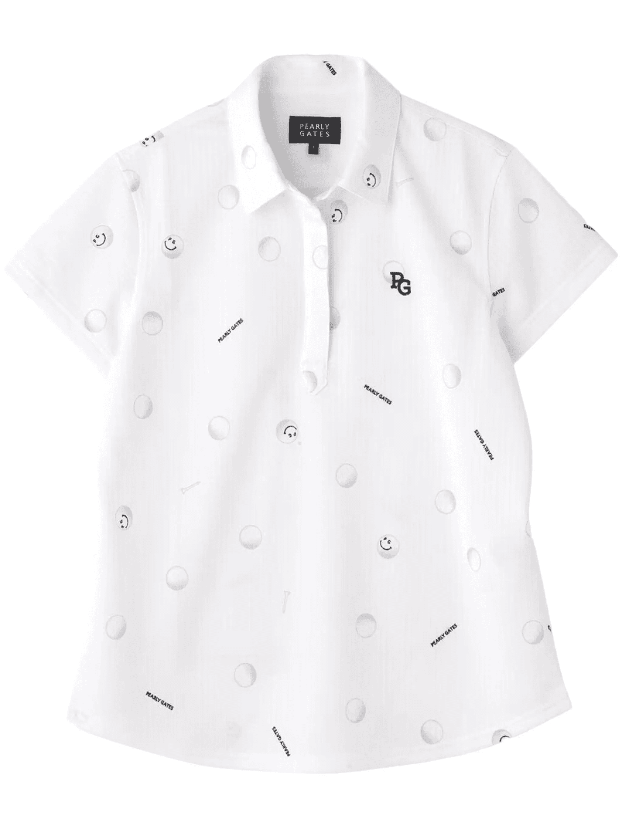 all-over logo print polo - Image 1