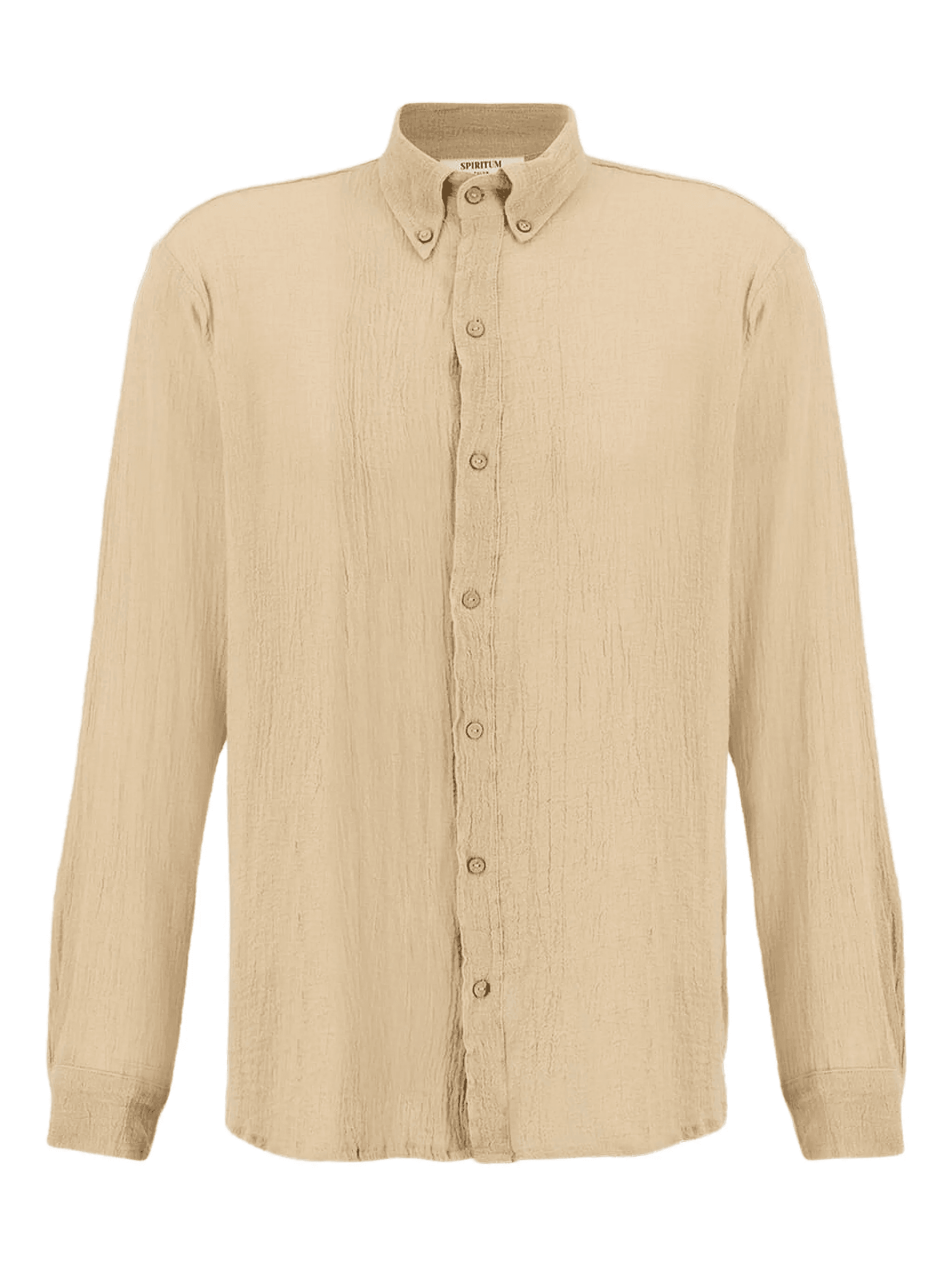 button-down collar long-sleeve shirt - Image 1