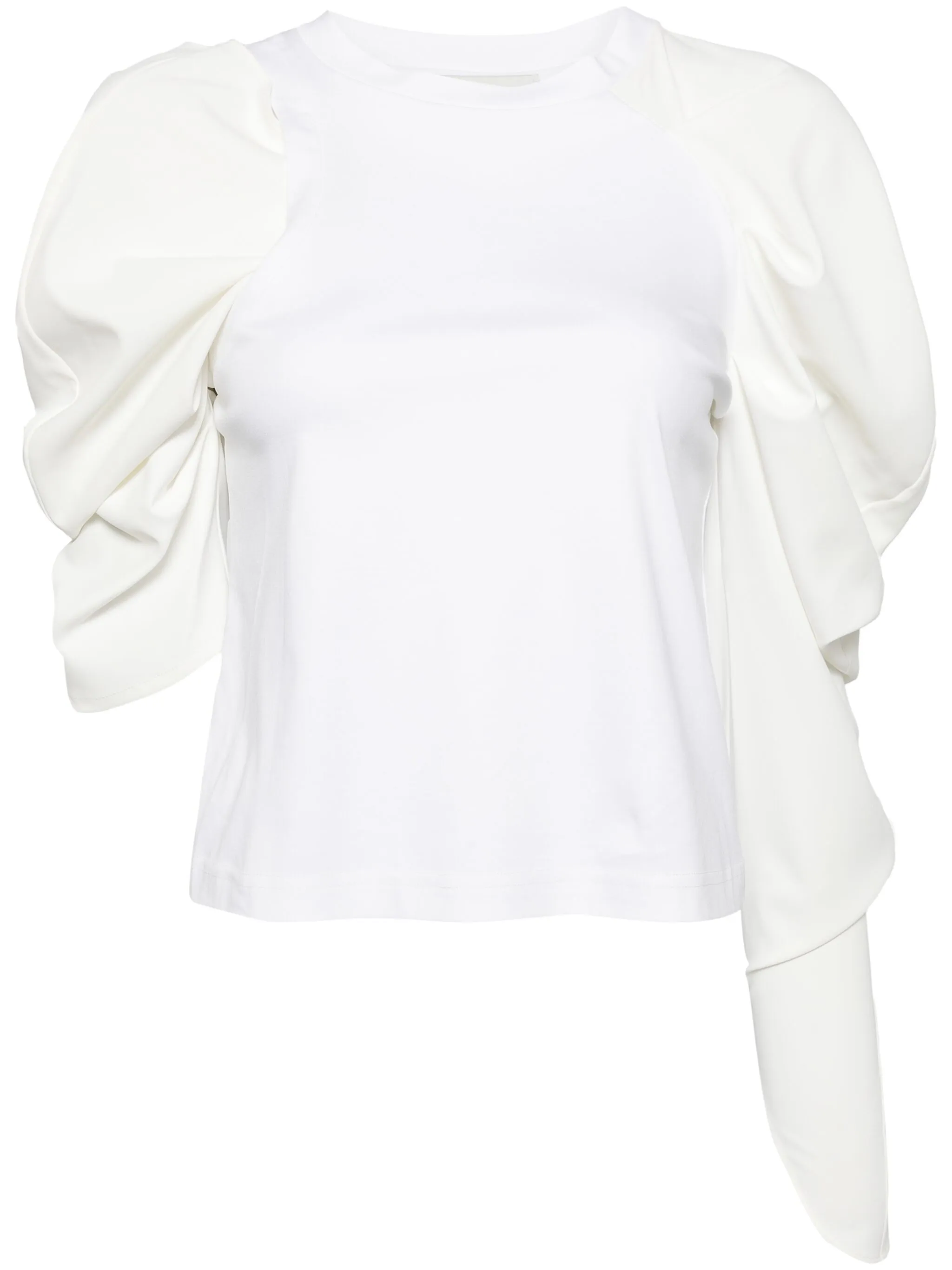 asymmetric balloon-sleeve blouse - Image 1