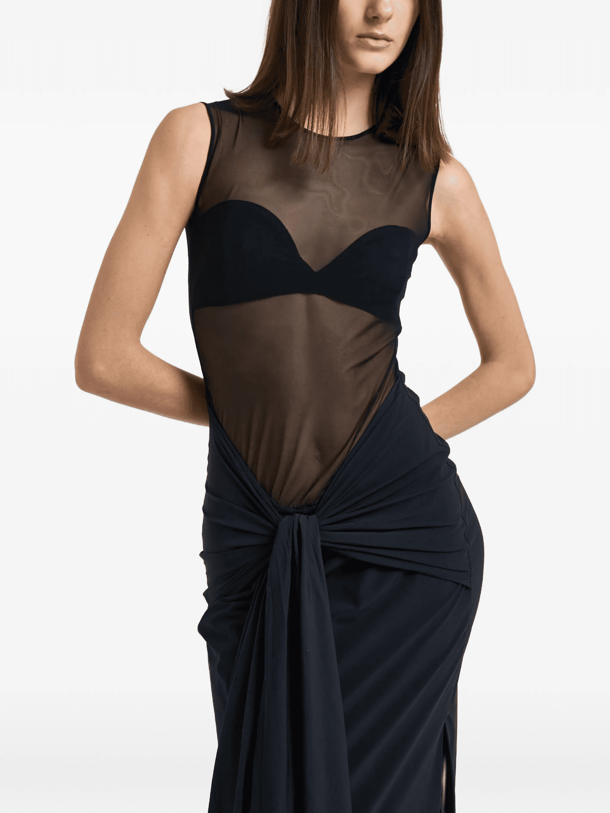 Catherine split-detail maxi dress - Image 1