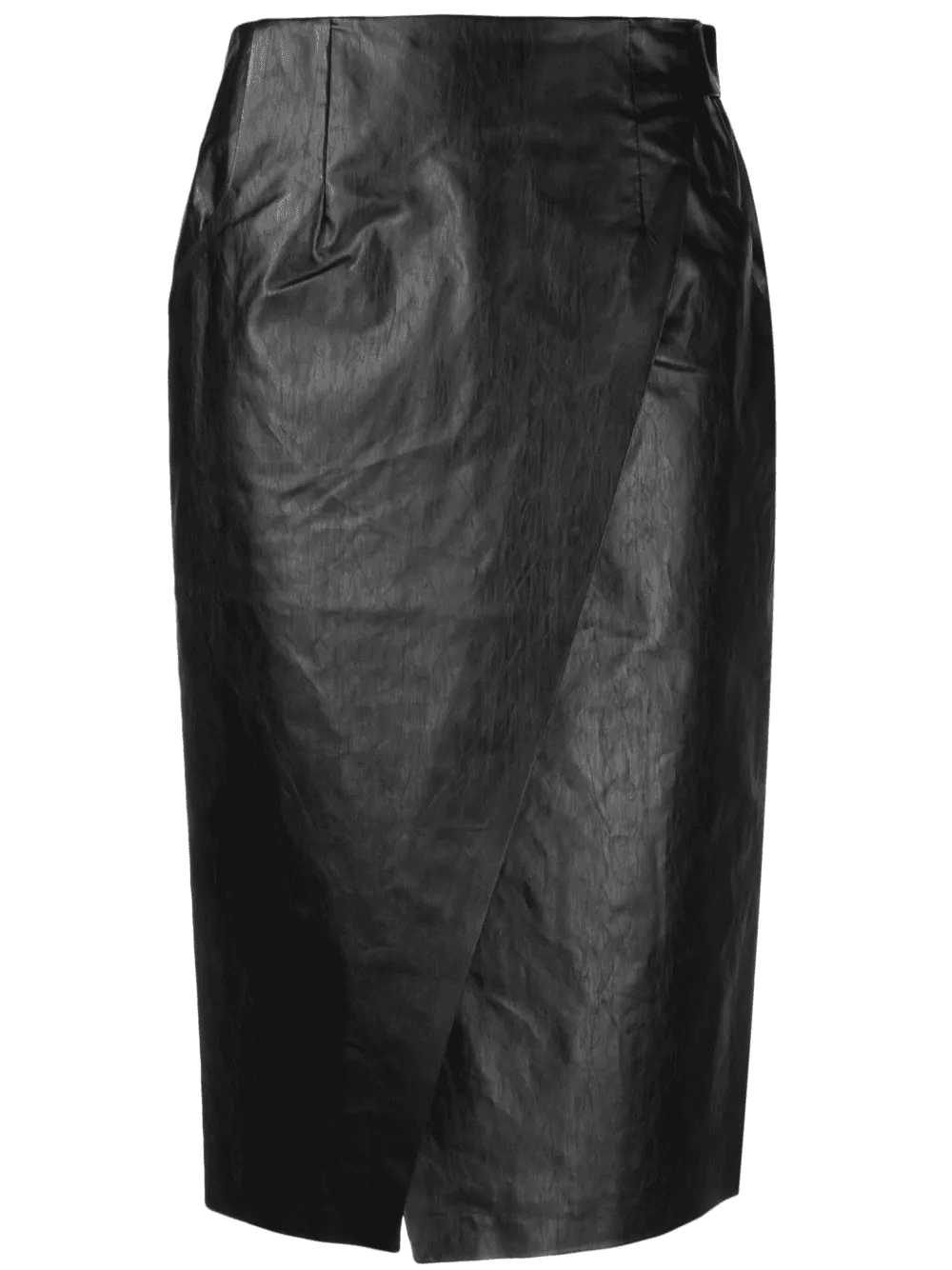 strap-detail wrap midi skirt - Image 1