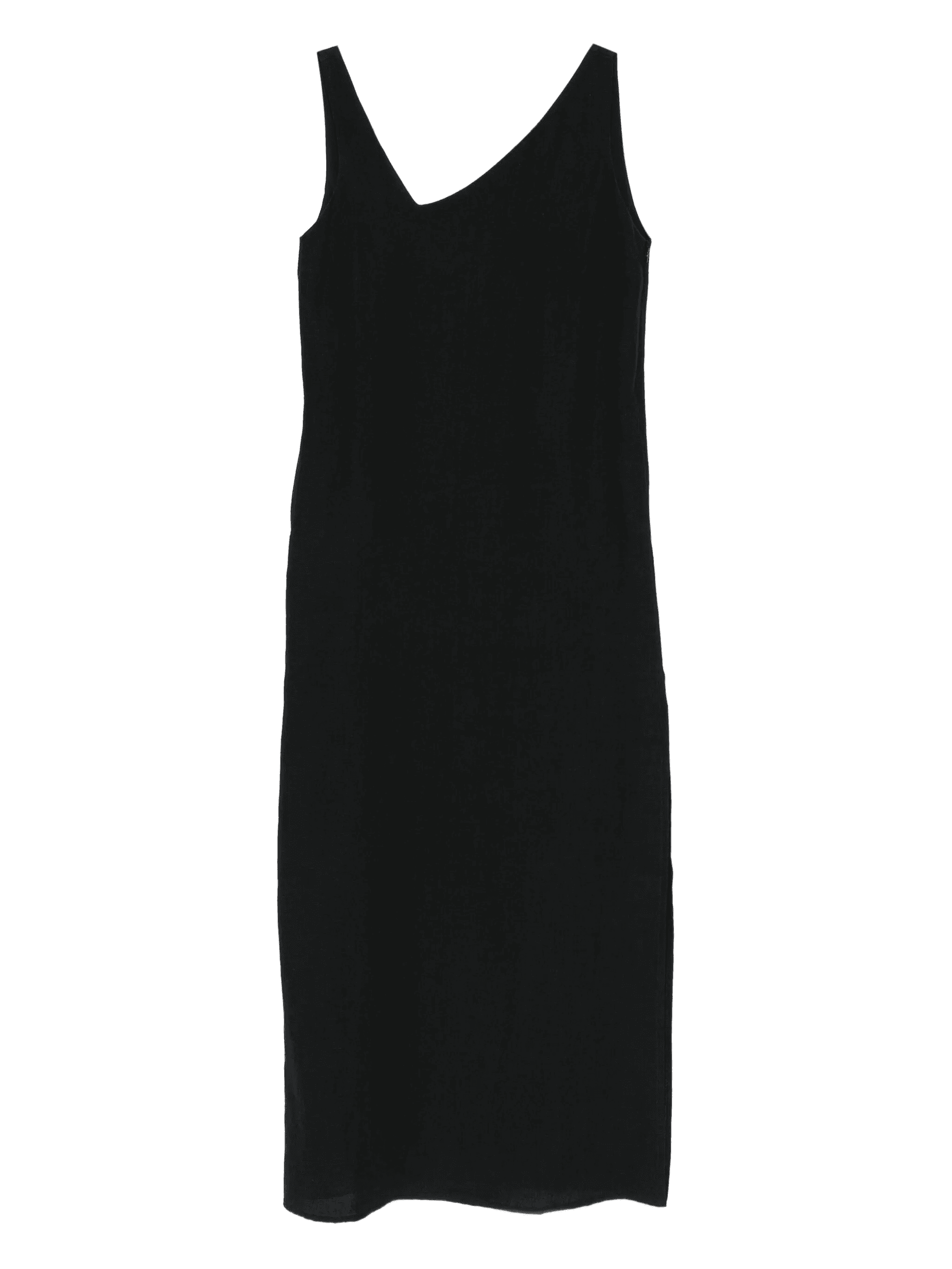asymmetric-neck midi dress - Image 1