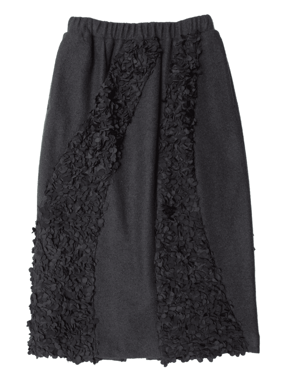 petal-embellished midi skirt - Image 1