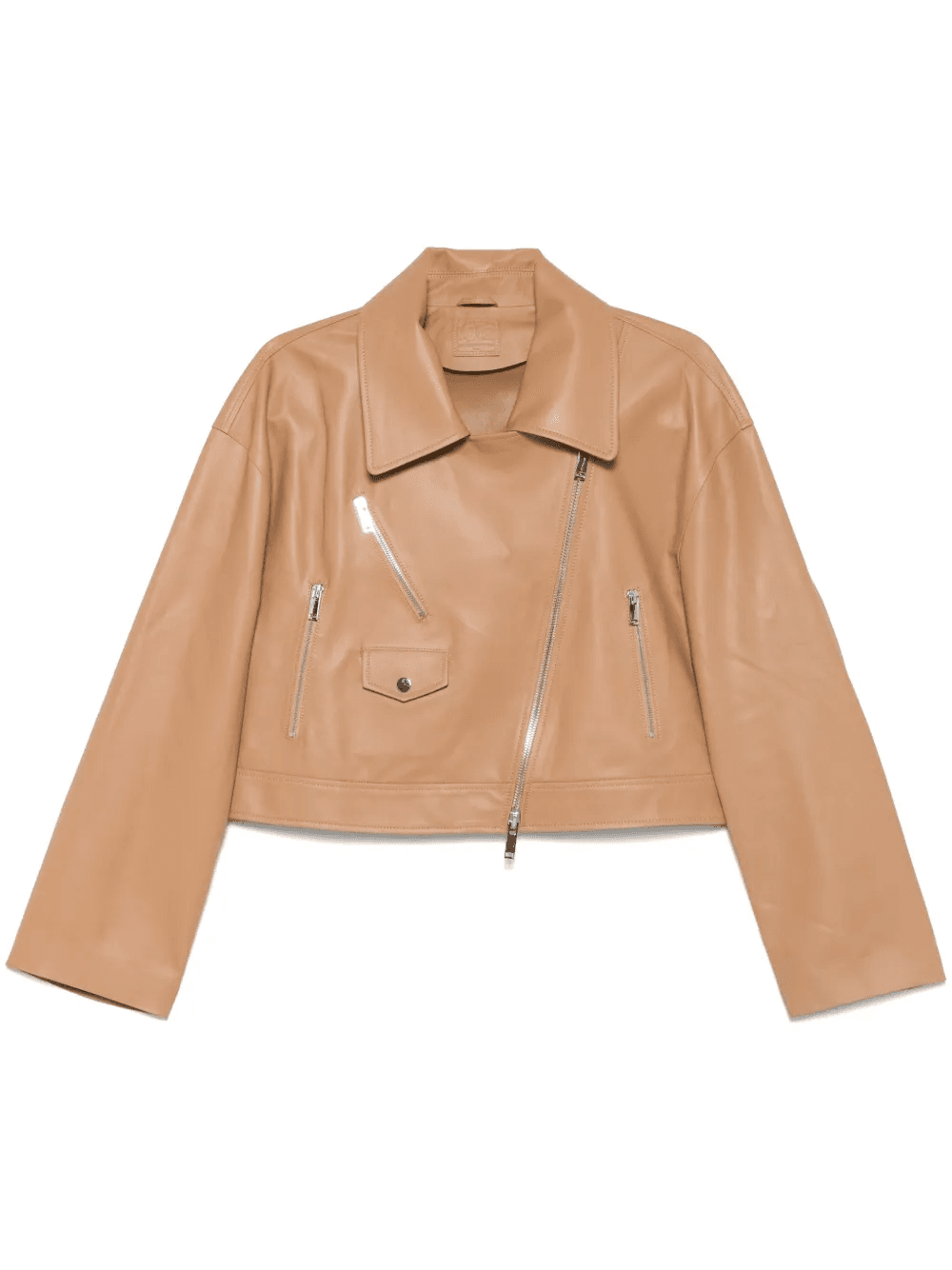 leather biker jacket - Image 1