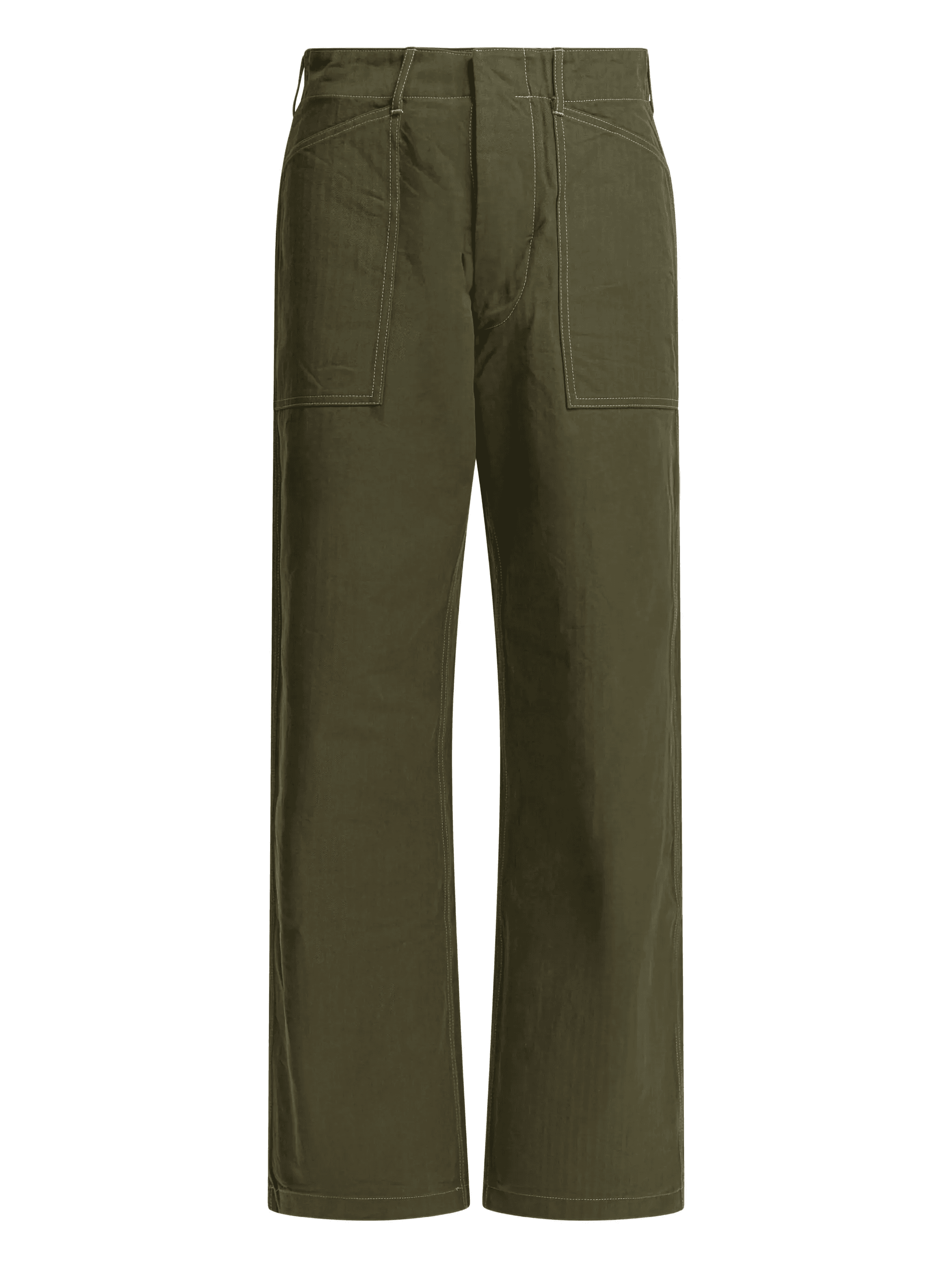 patch-pocket cotton trousers - Image 1