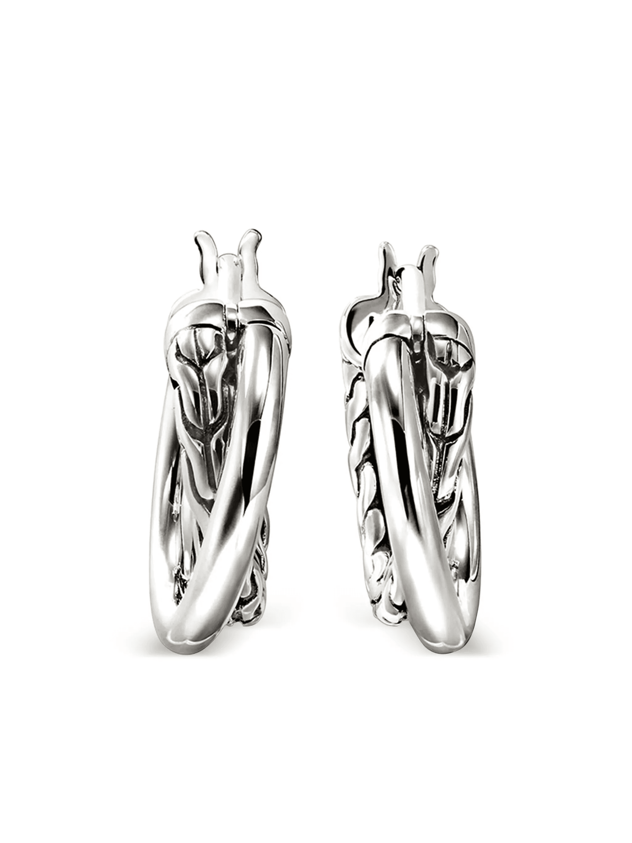 JH Essential Crossover hoop earrings - Image 1